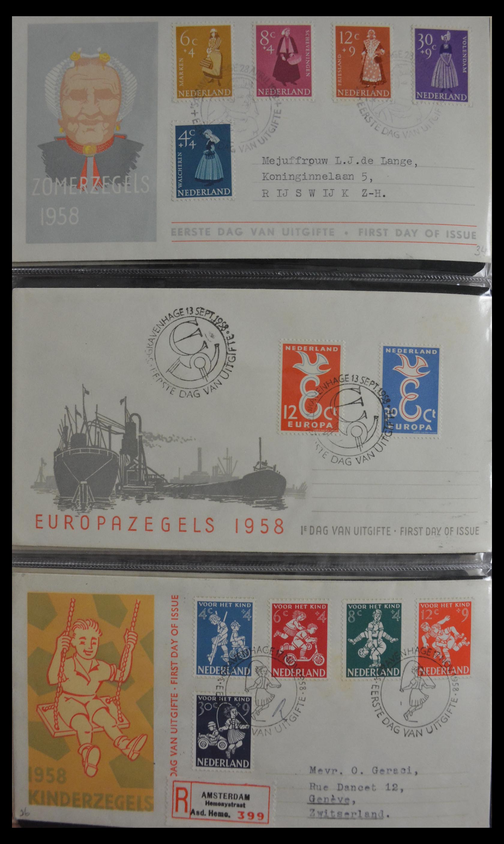 29948 013 - 29948 Netherlands FDC's 1950-2018!