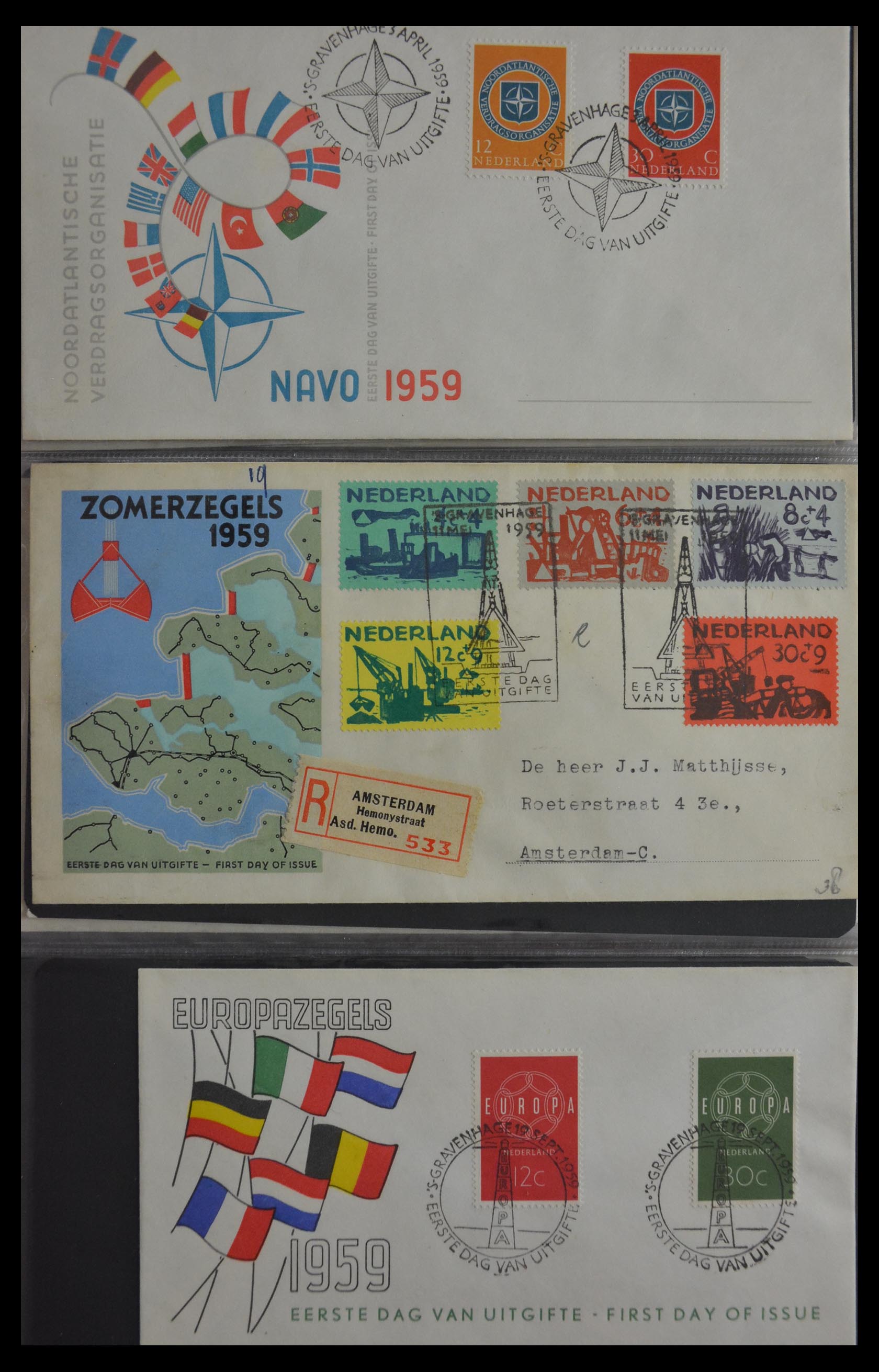 29948 014 - 29948 Netherlands FDC's 1950-2018!
