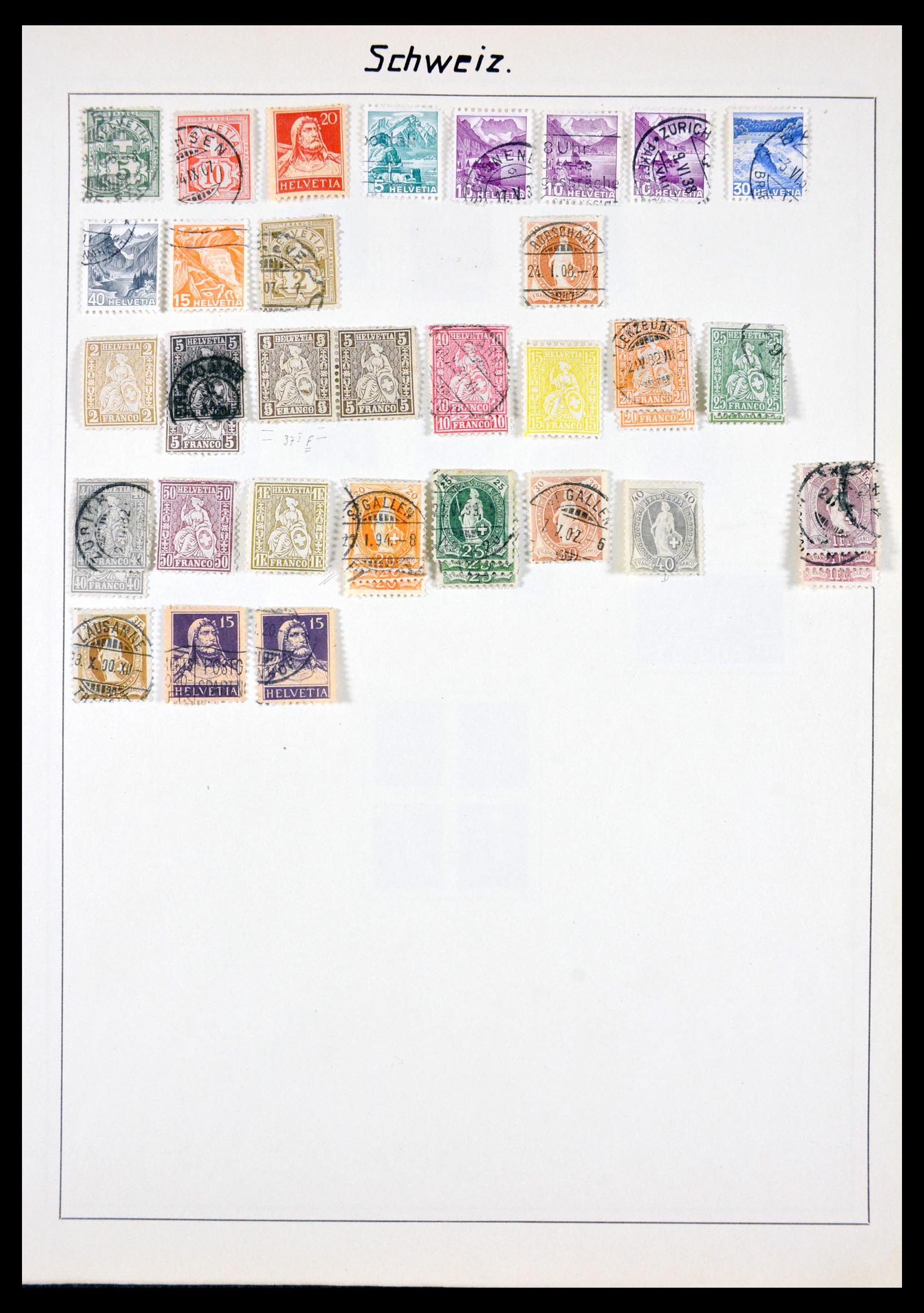29967 007 - 29967 Switzerland 1850-1950.