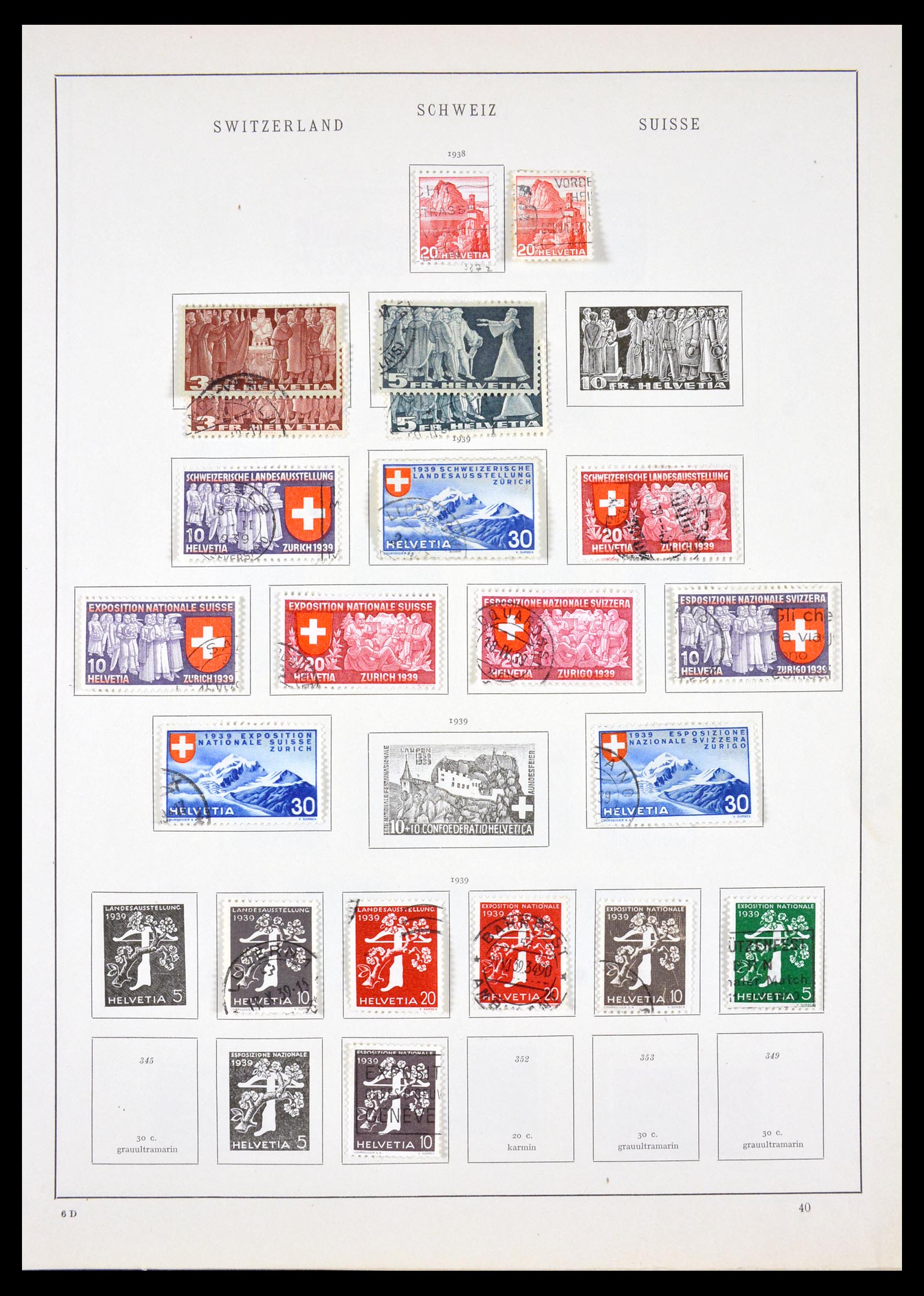 29967 011 - 29967 Switzerland 1850-1950.