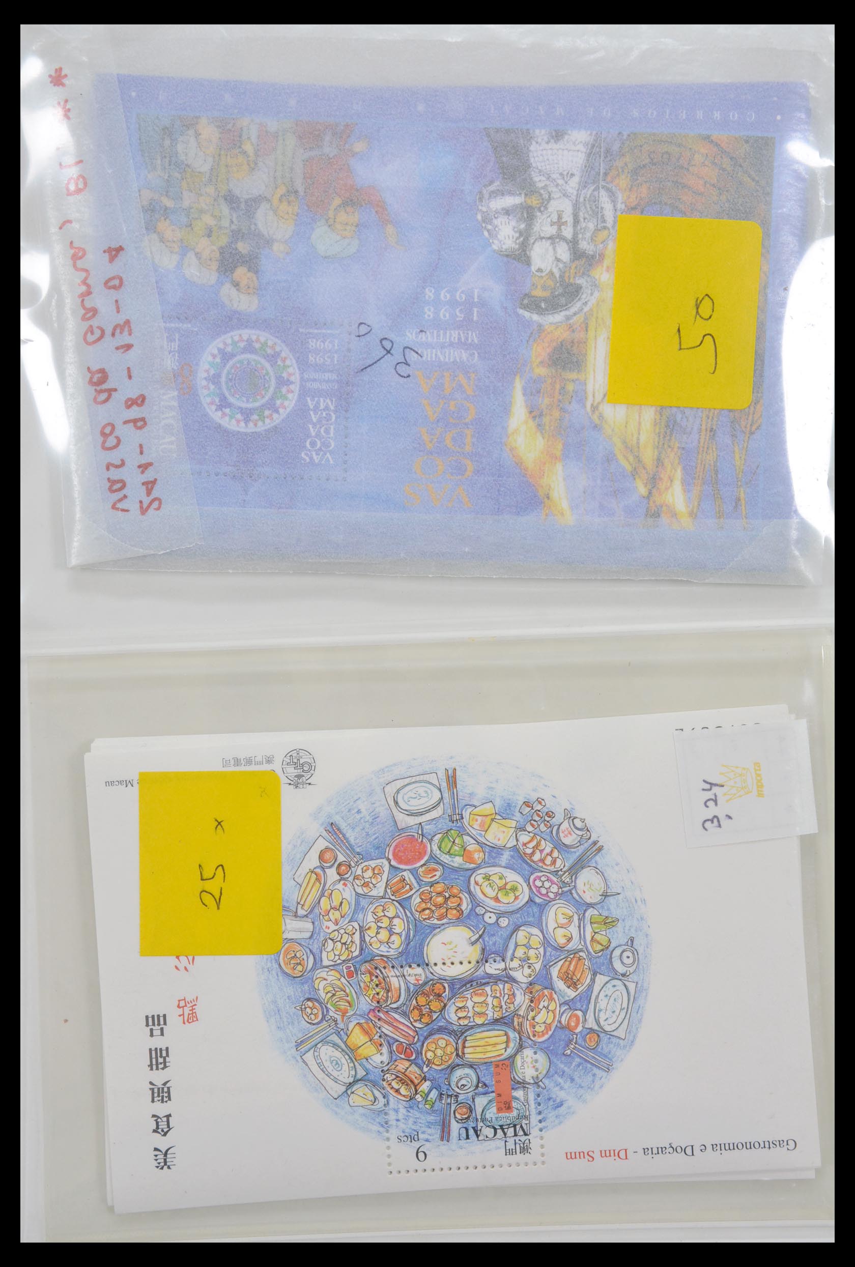 30016 007 - 30016 China and Macao souvenir sheets engros.