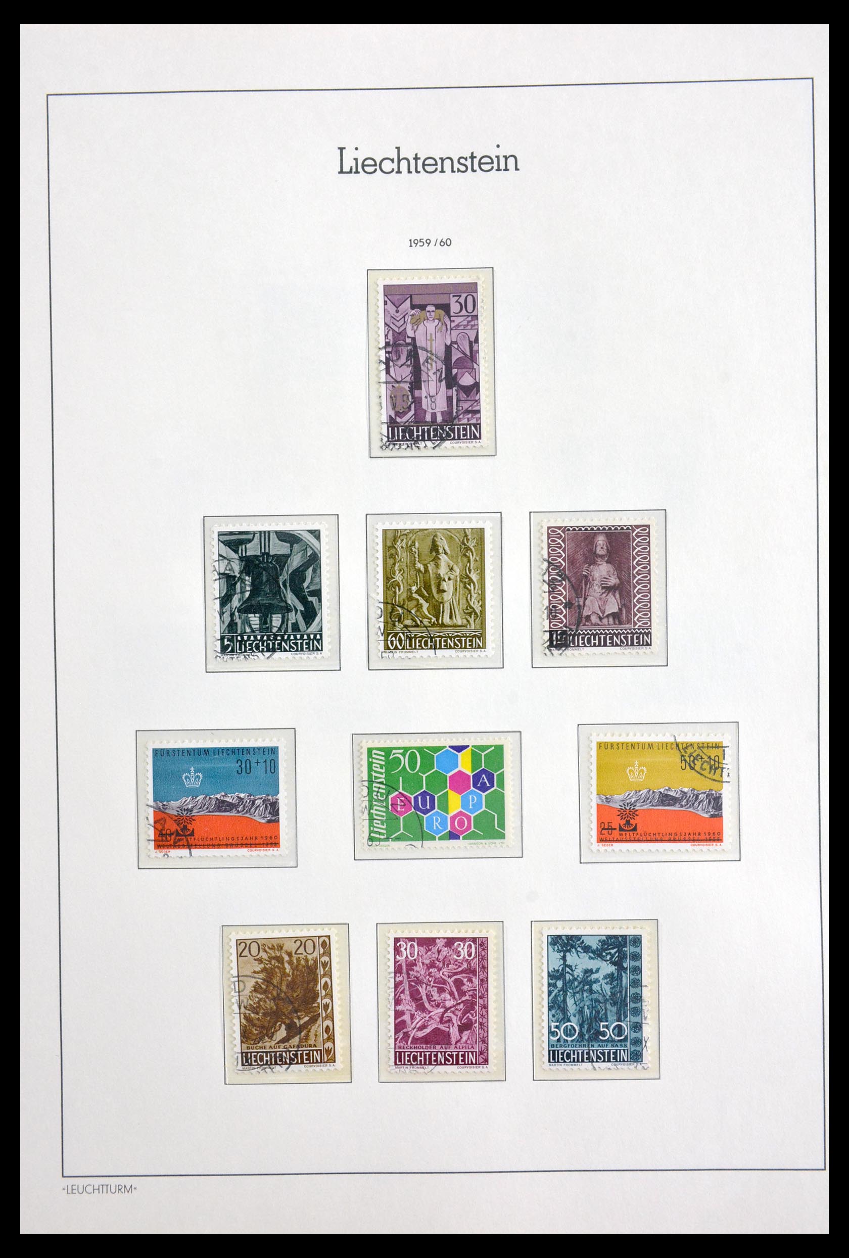 30024 055 - 30024 Liechtenstein 1912-1984.