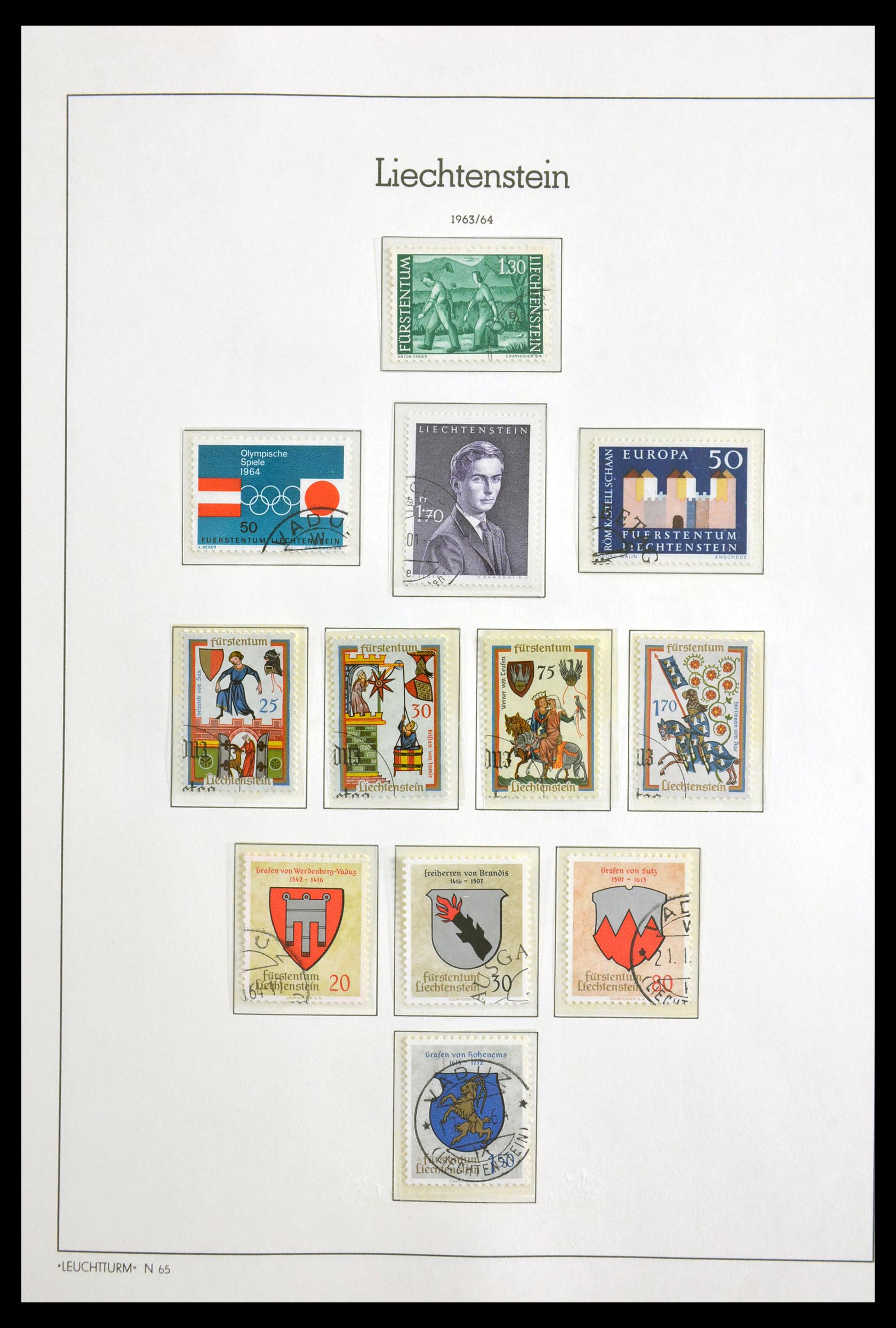 30024 061 - 30024 Liechtenstein 1912-1984.