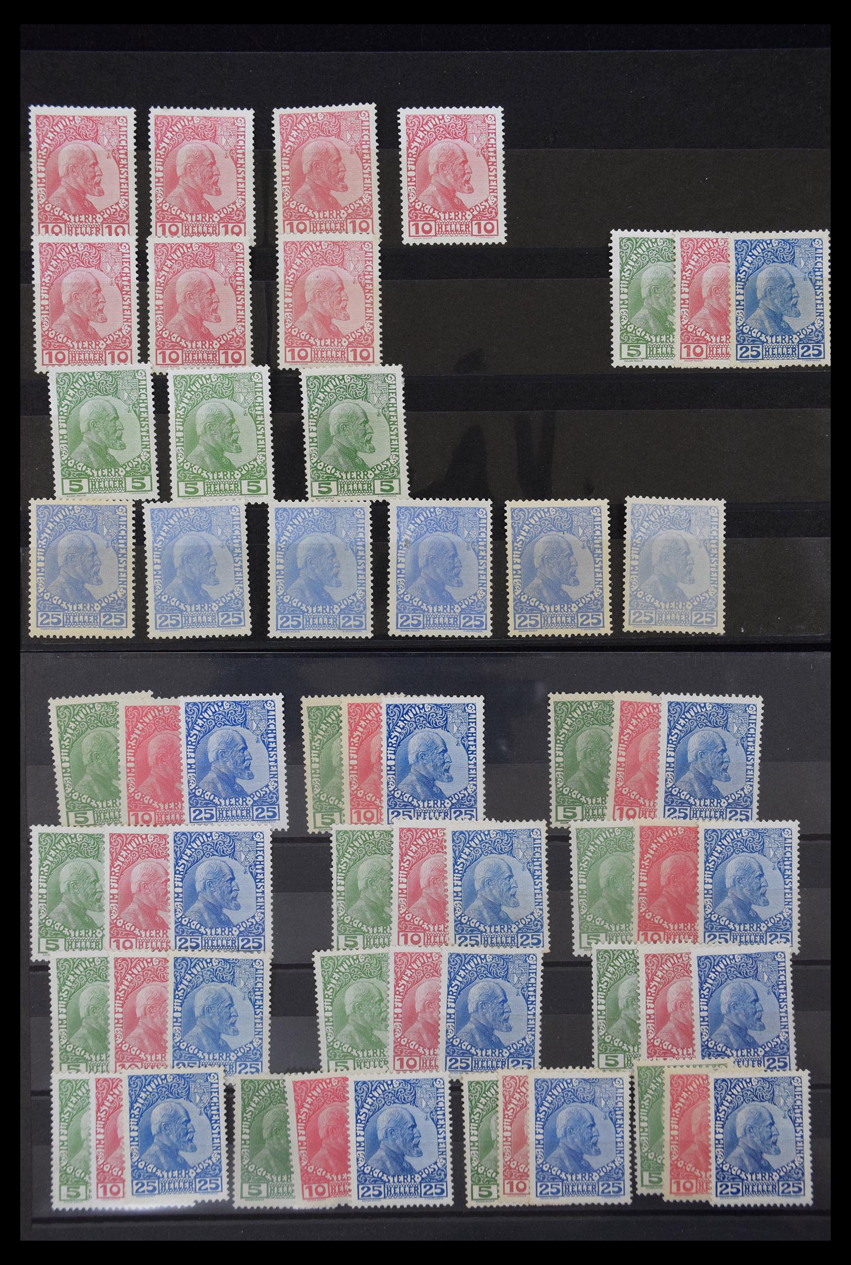 30232 001 - 30232 Liechtenstein better issues 1912-1955.