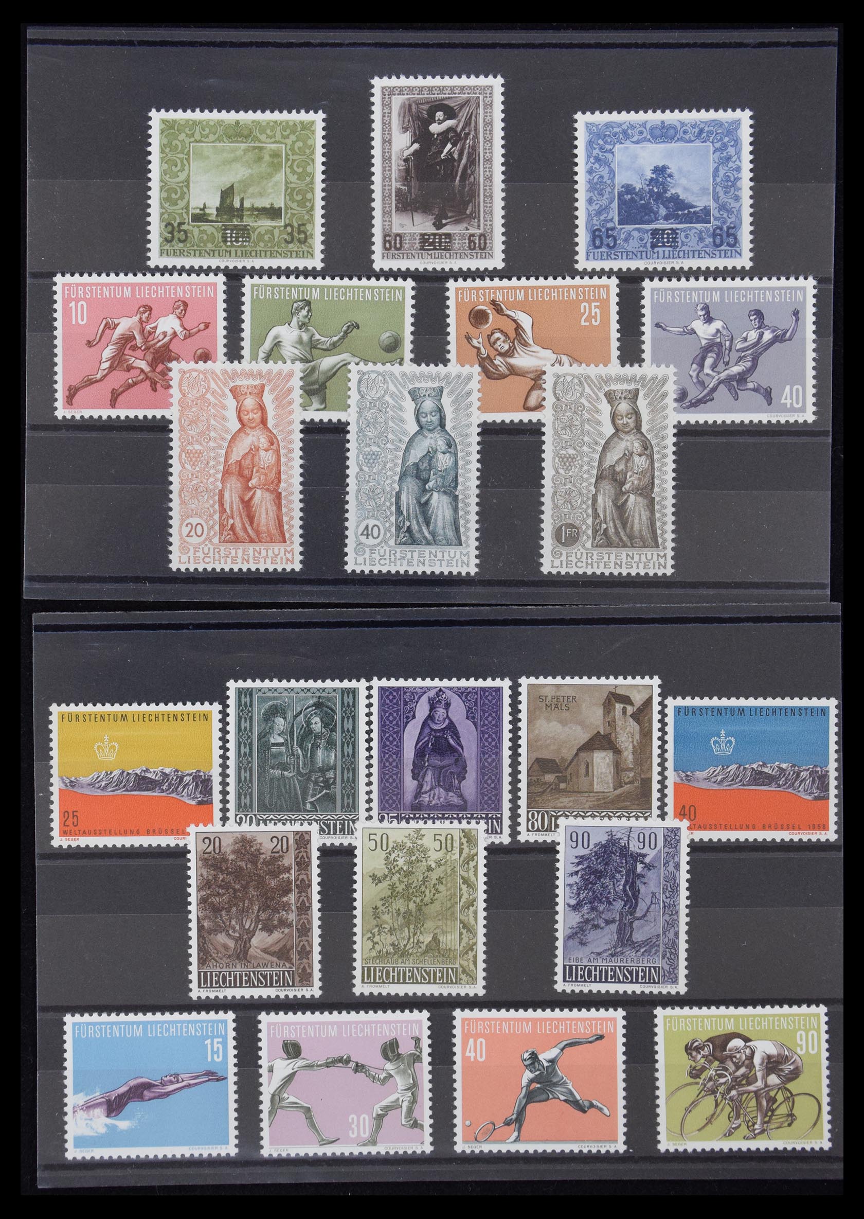 30232 005 - 30232 Liechtenstein betere uitgaven 1912-1955.