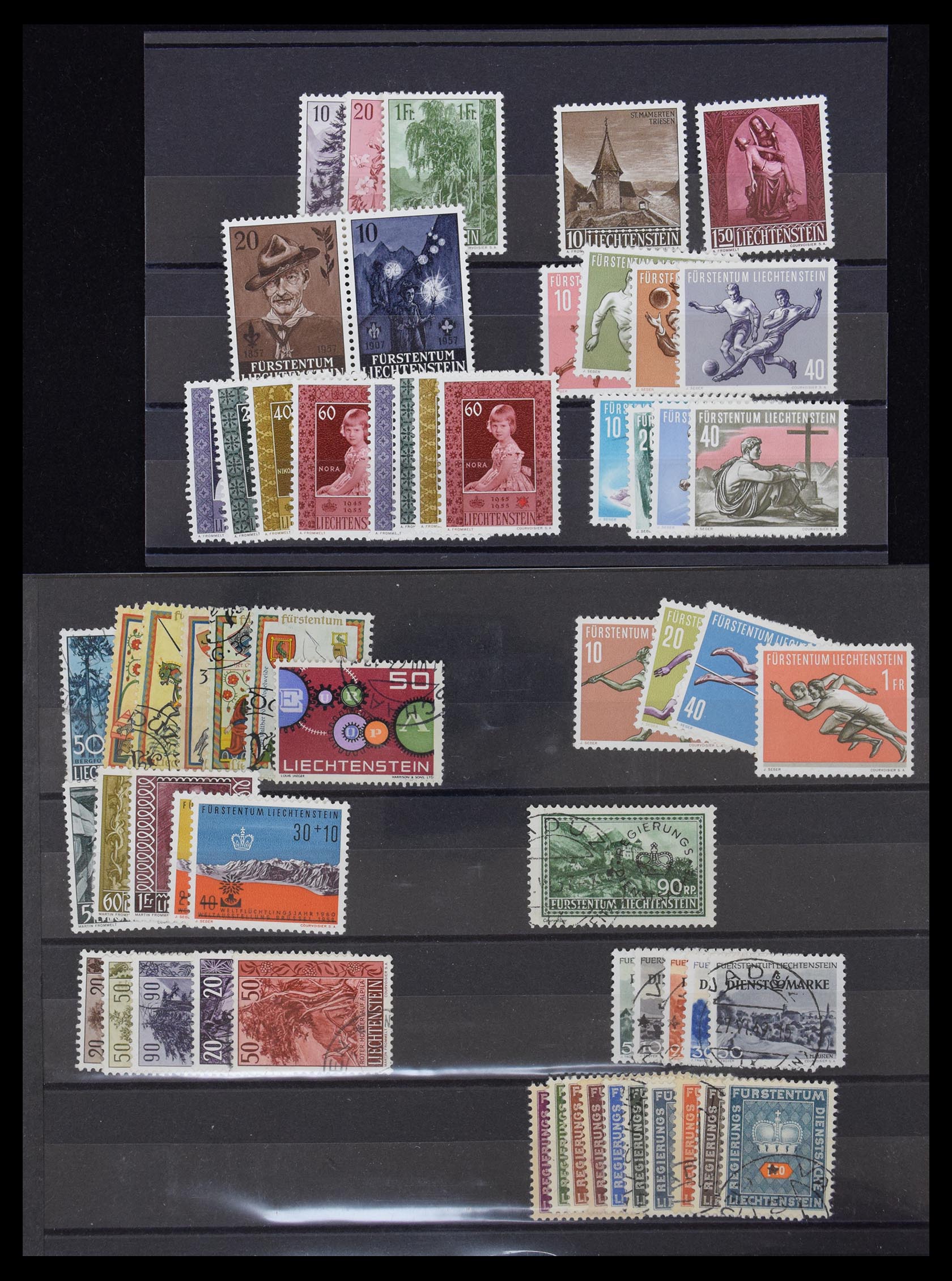 30232 007 - 30232 Liechtenstein betere uitgaven 1912-1955.