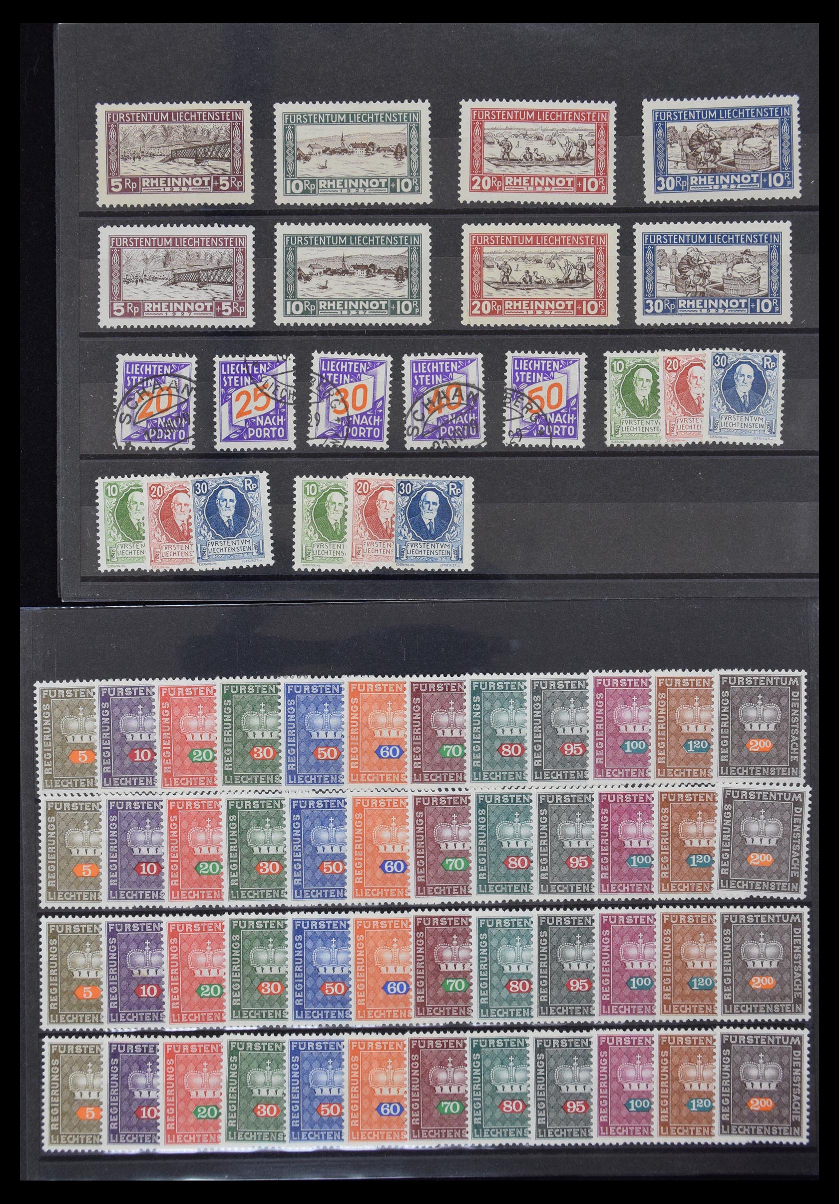 30232 010 - 30232 Liechtenstein betere uitgaven 1912-1955.