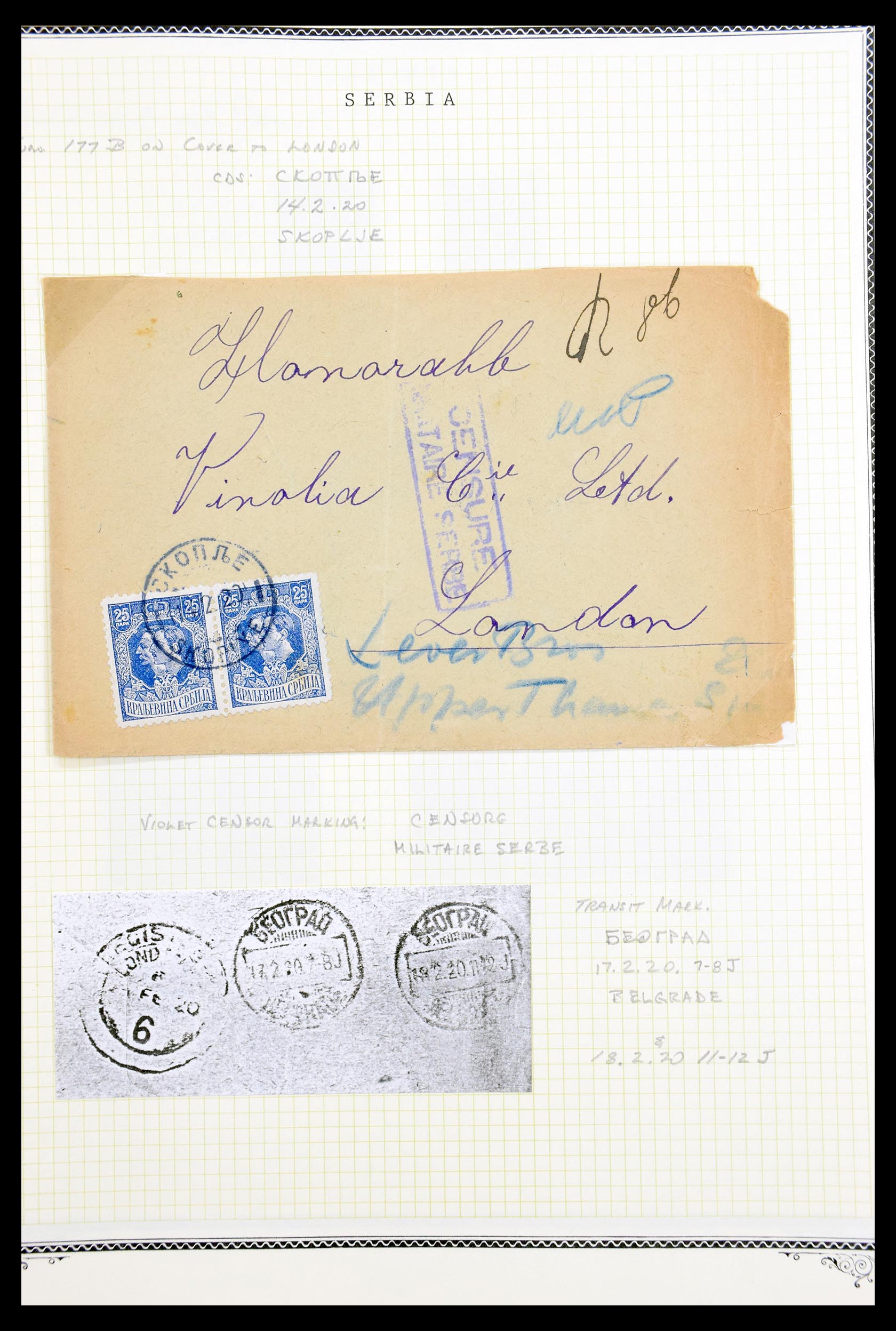 30281 153 - 30281 Serbia specialised 1880-1921.