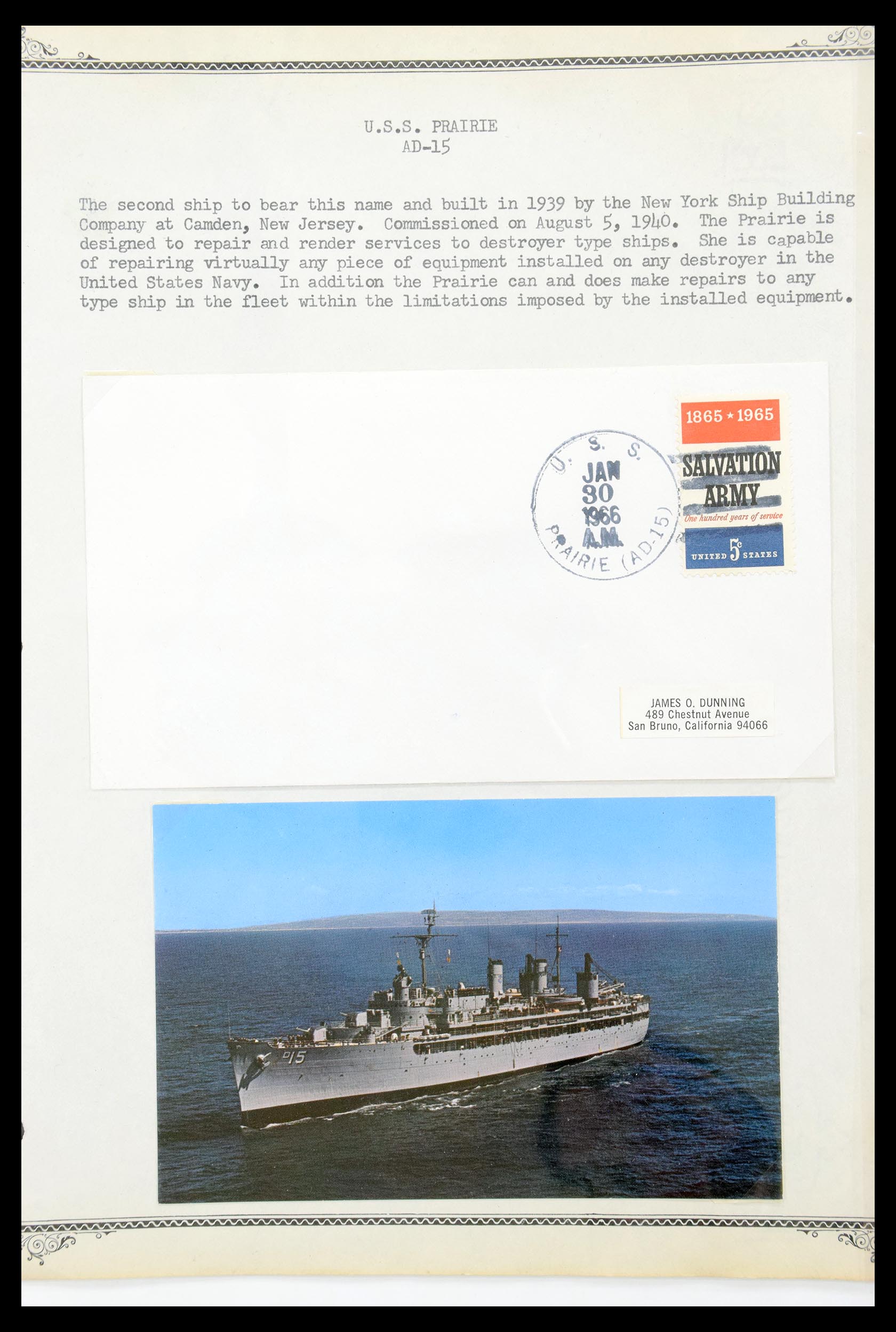 30341 002 - 30341 USA naval cover collection 1930-1970.