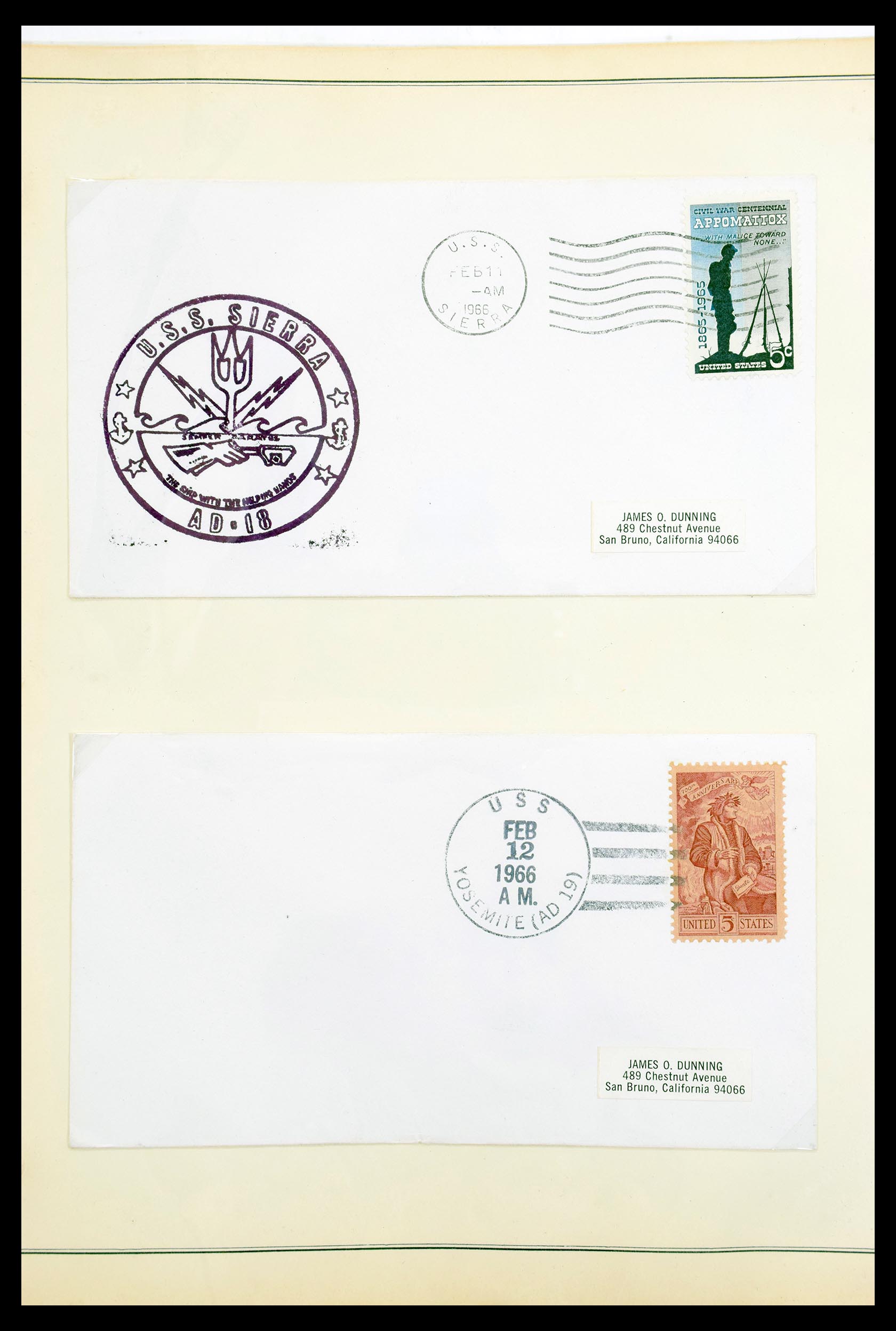 30341 005 - 30341 USA naval cover collection 1930-1970.