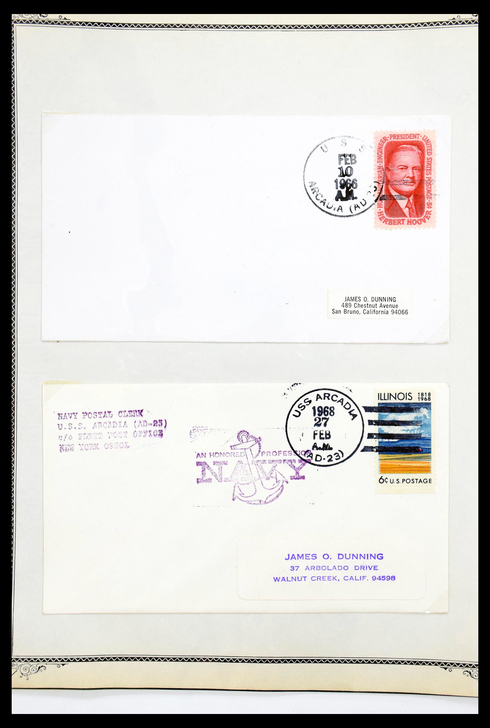 30341 006 - 30341 USA naval cover collection 1930-1970.