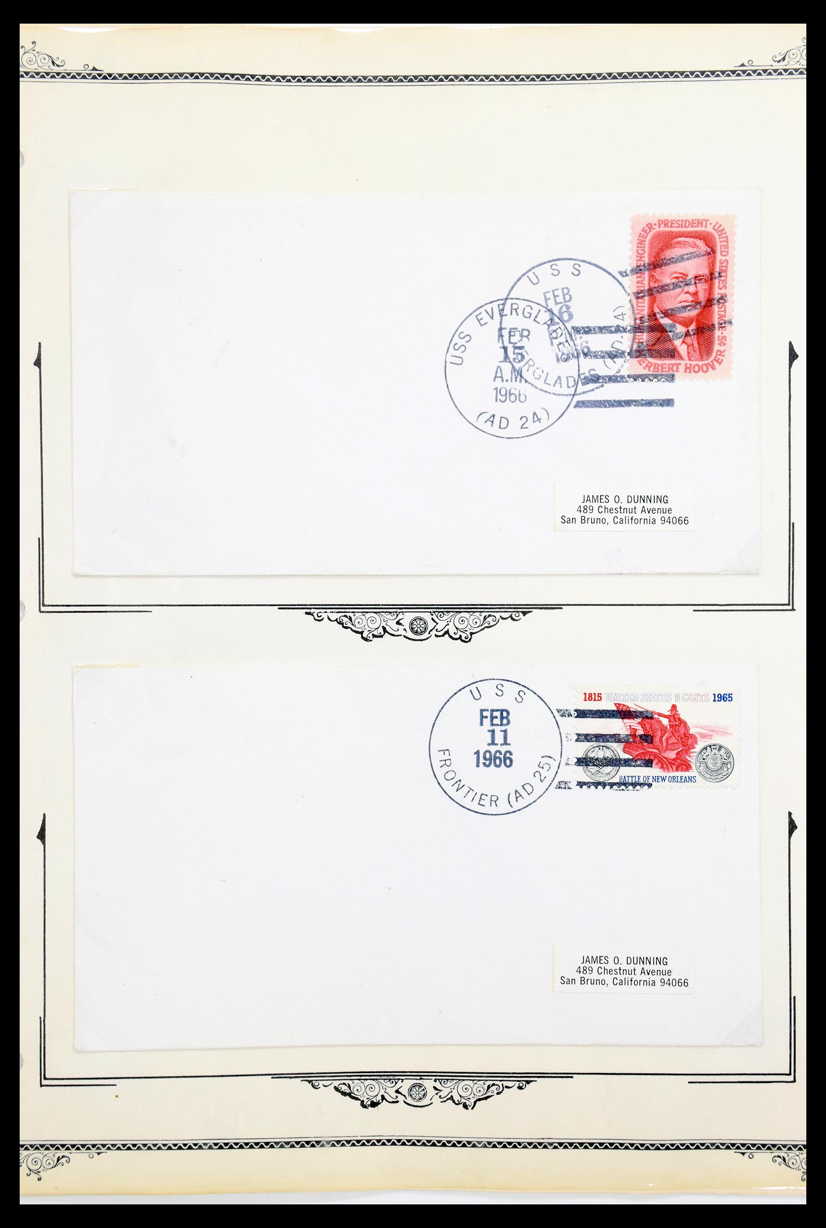 30341 007 - 30341 USA naval cover collection 1930-1970.