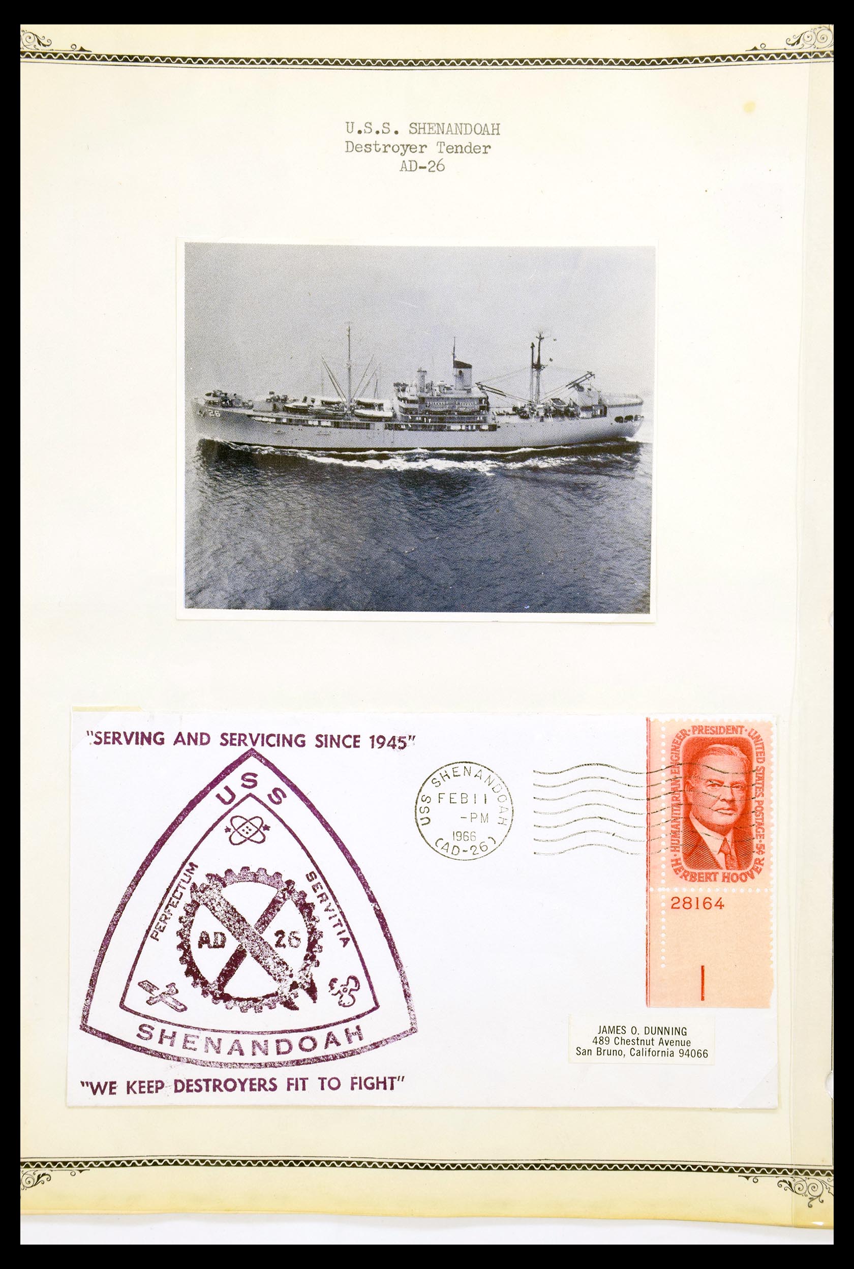 30341 008 - 30341 USA naval cover collection 1930-1970.