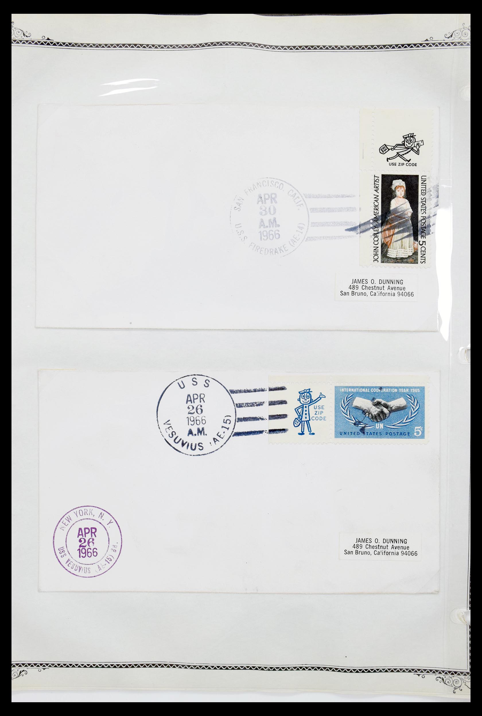 30341 016 - 30341 USA naval cover collection 1930-1970.
