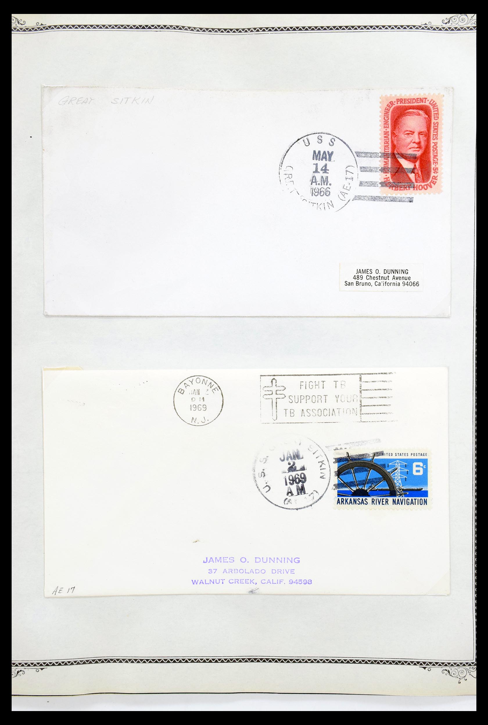 30341 018 - 30341 USA scheepspost brieven 1930-1970.