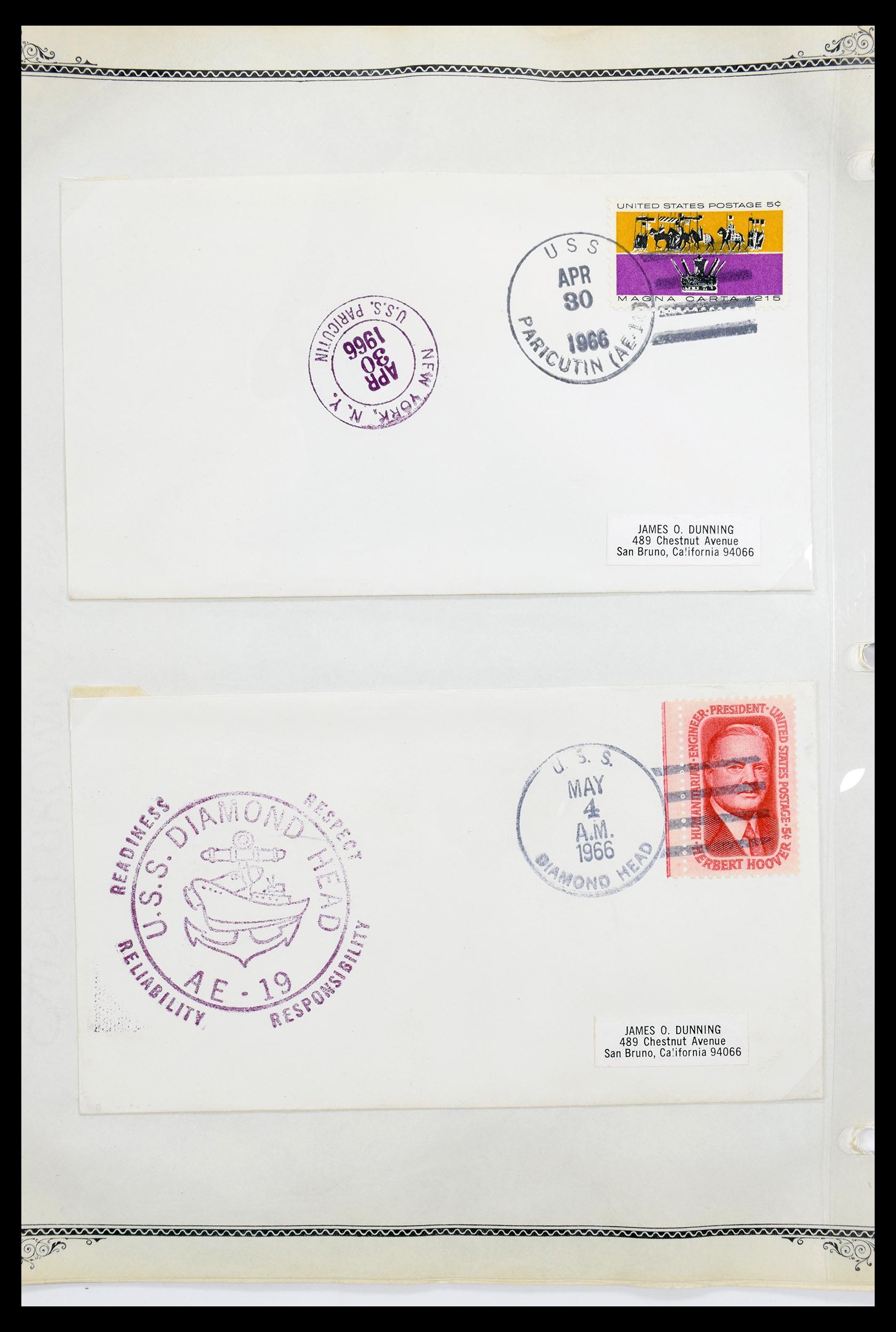 30341 019 - 30341 USA naval cover collection 1930-1970.