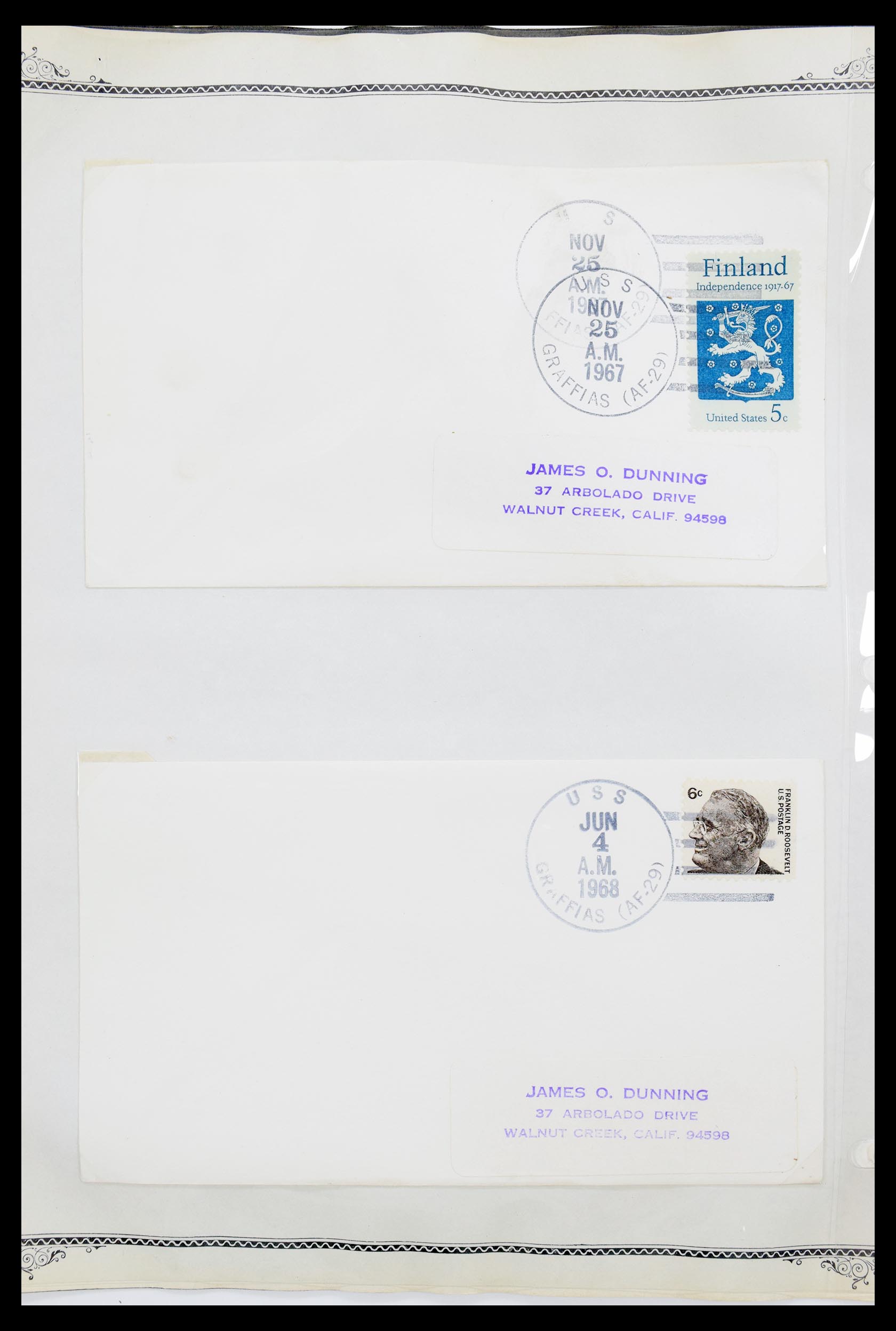 30341 025 - 30341 USA naval cover collection 1930-1970.