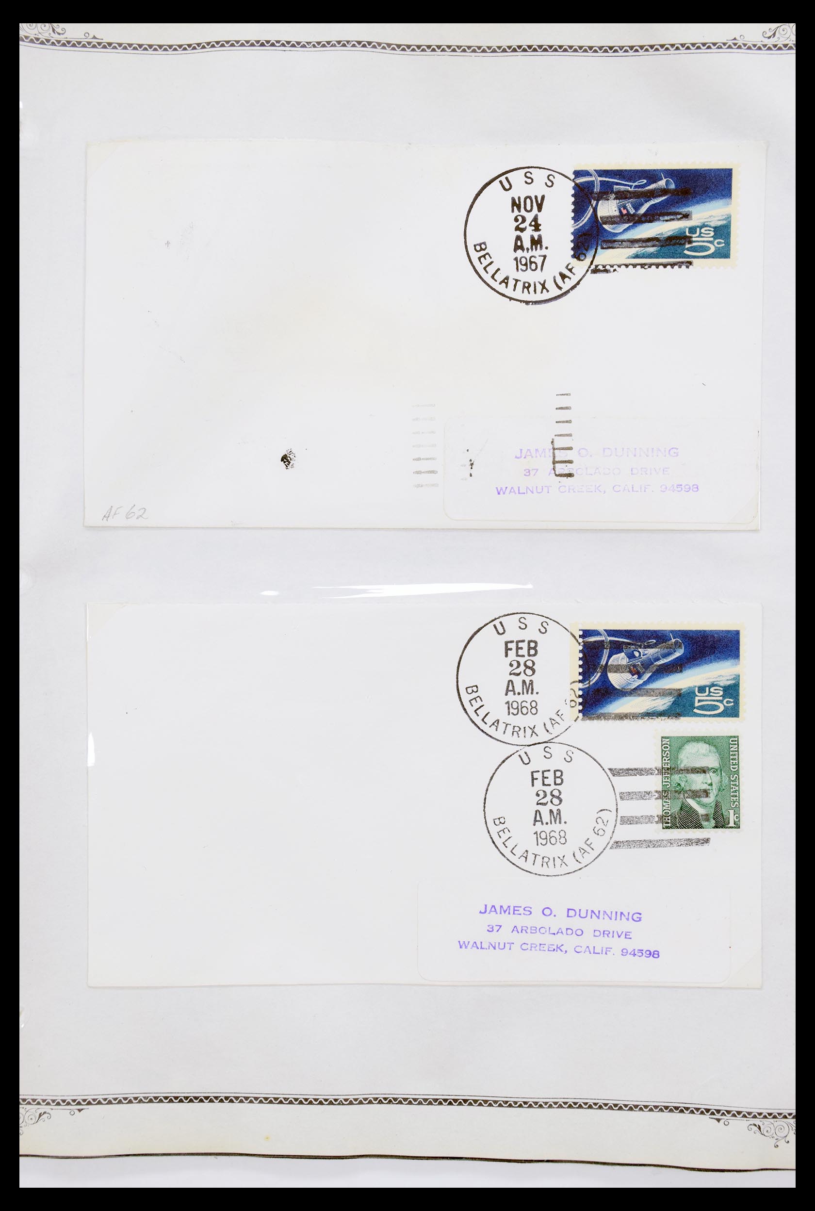 30341 032 - 30341 USA scheepspost brieven 1930-1970.