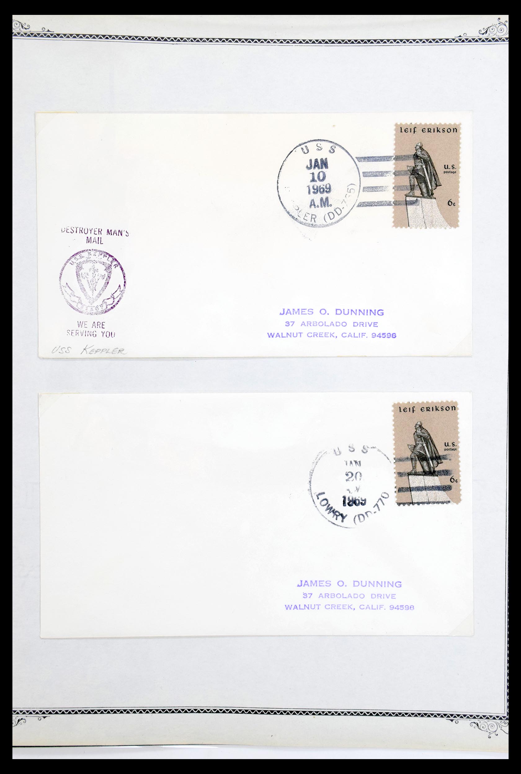 30341 039 - 30341 USA scheepspost brieven 1930-1970.