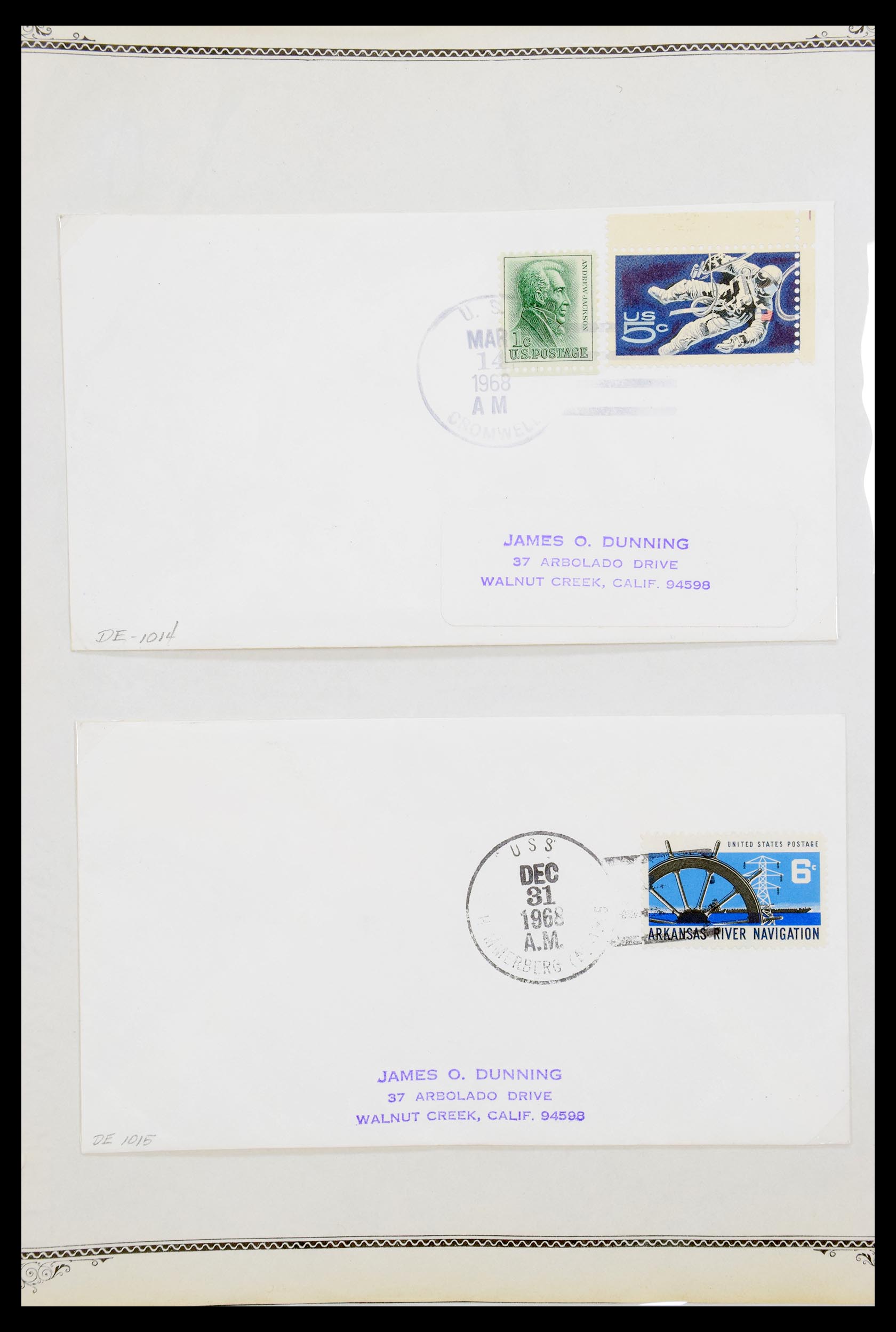 30341 070 - 30341 USA scheepspost brieven 1930-1970.