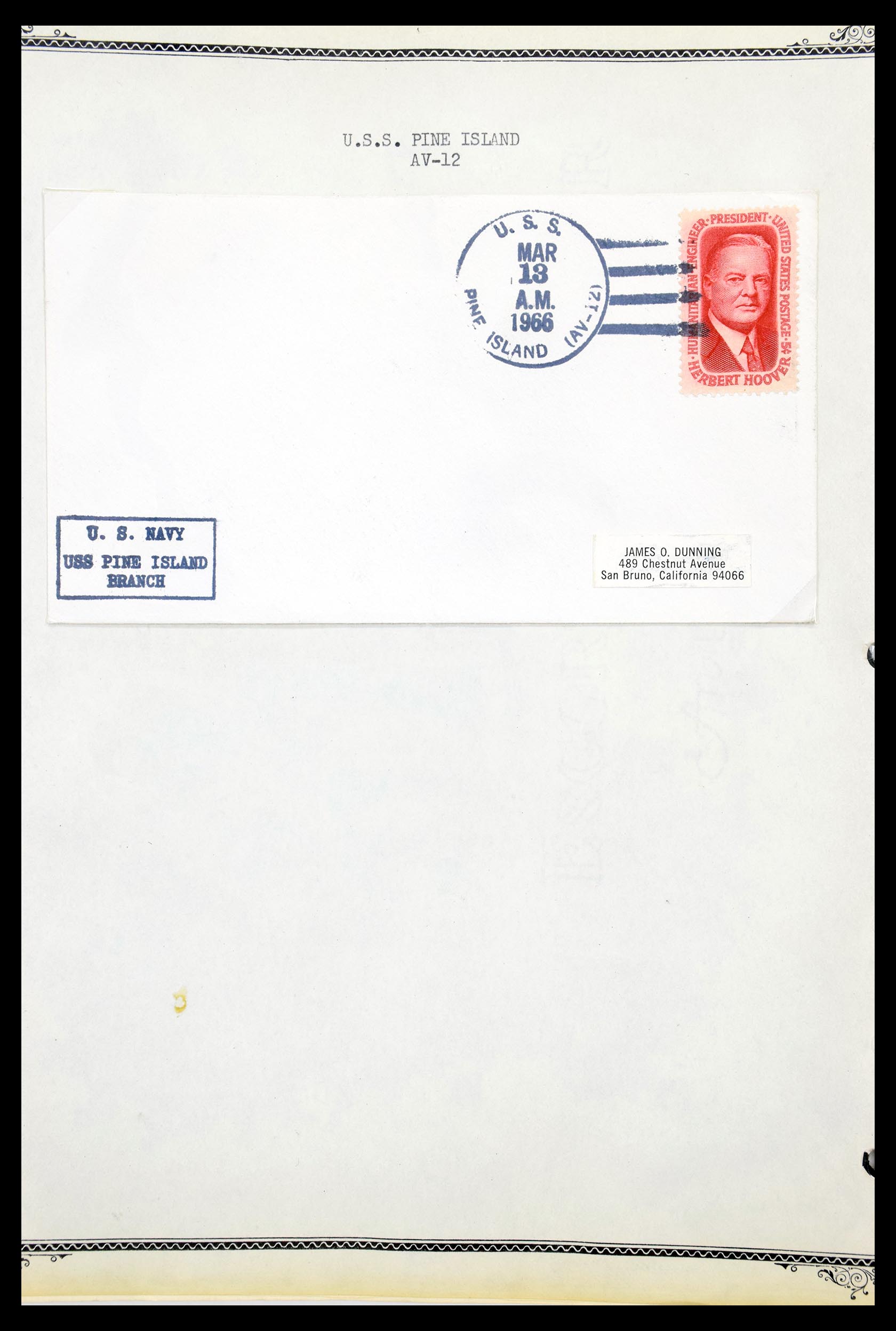30341 084 - 30341 USA naval cover collection 1930-1970.
