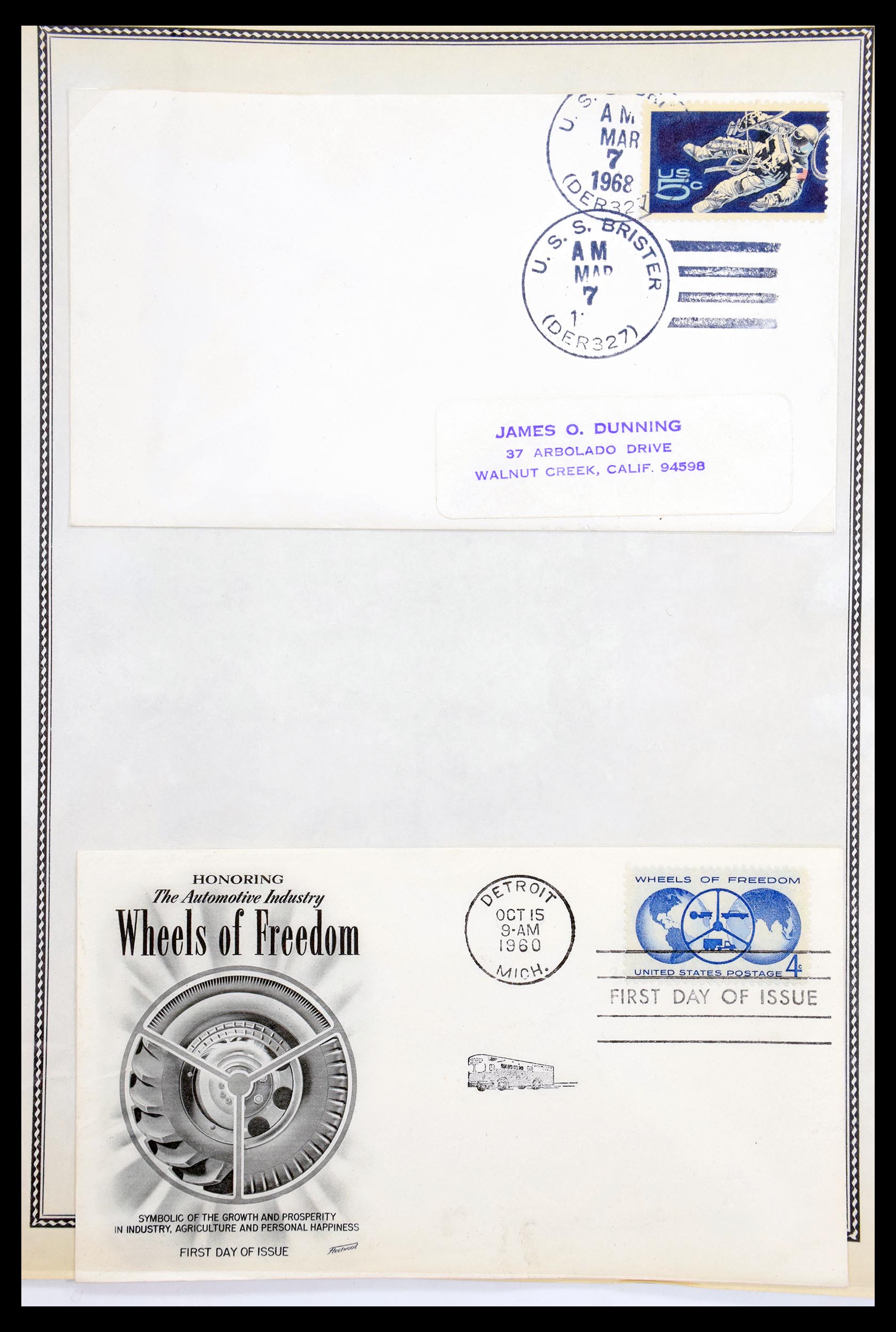 30341 092 - 30341 USA scheepspost brieven 1930-1970.