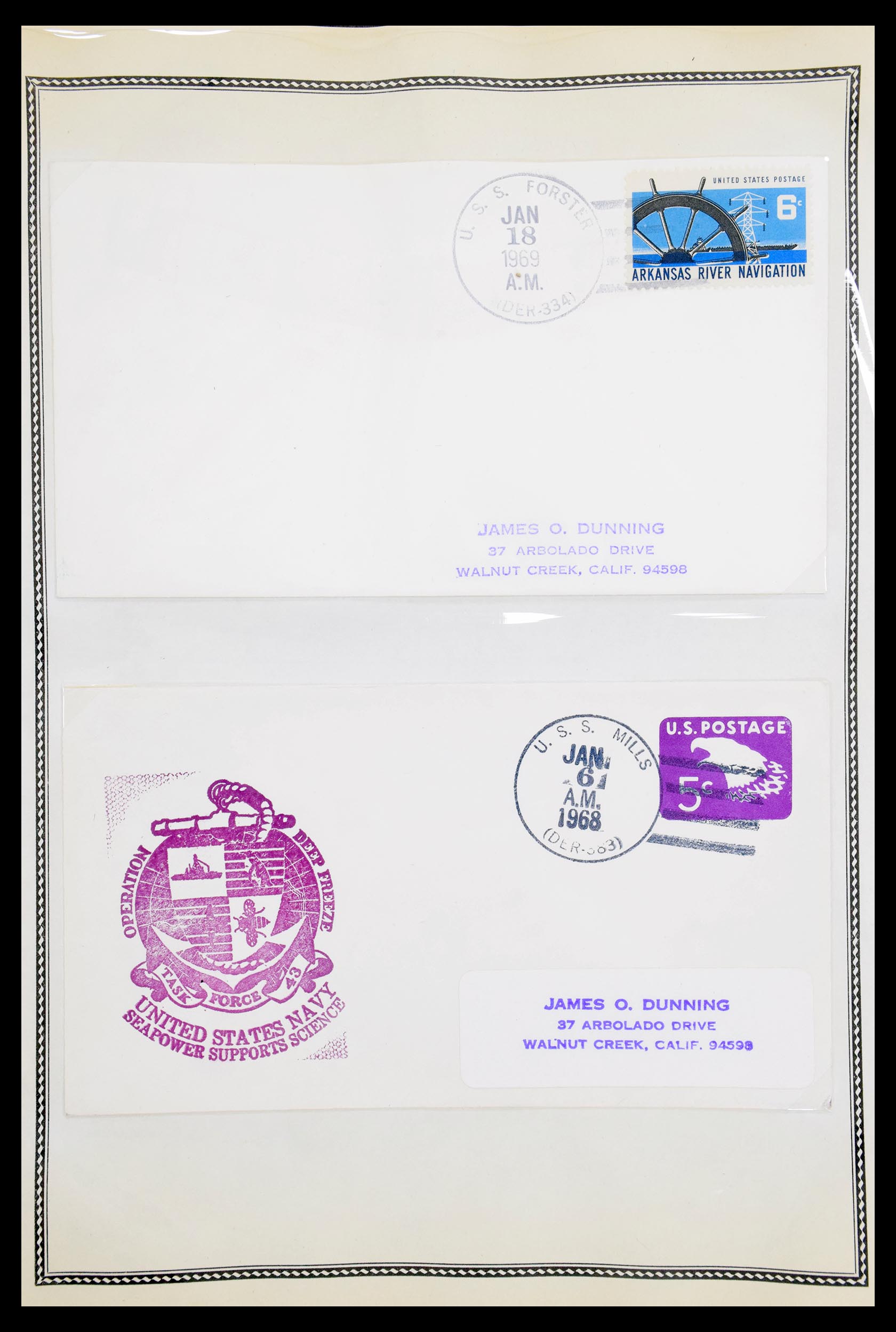 30341 095 - 30341 USA scheepspost brieven 1930-1970.