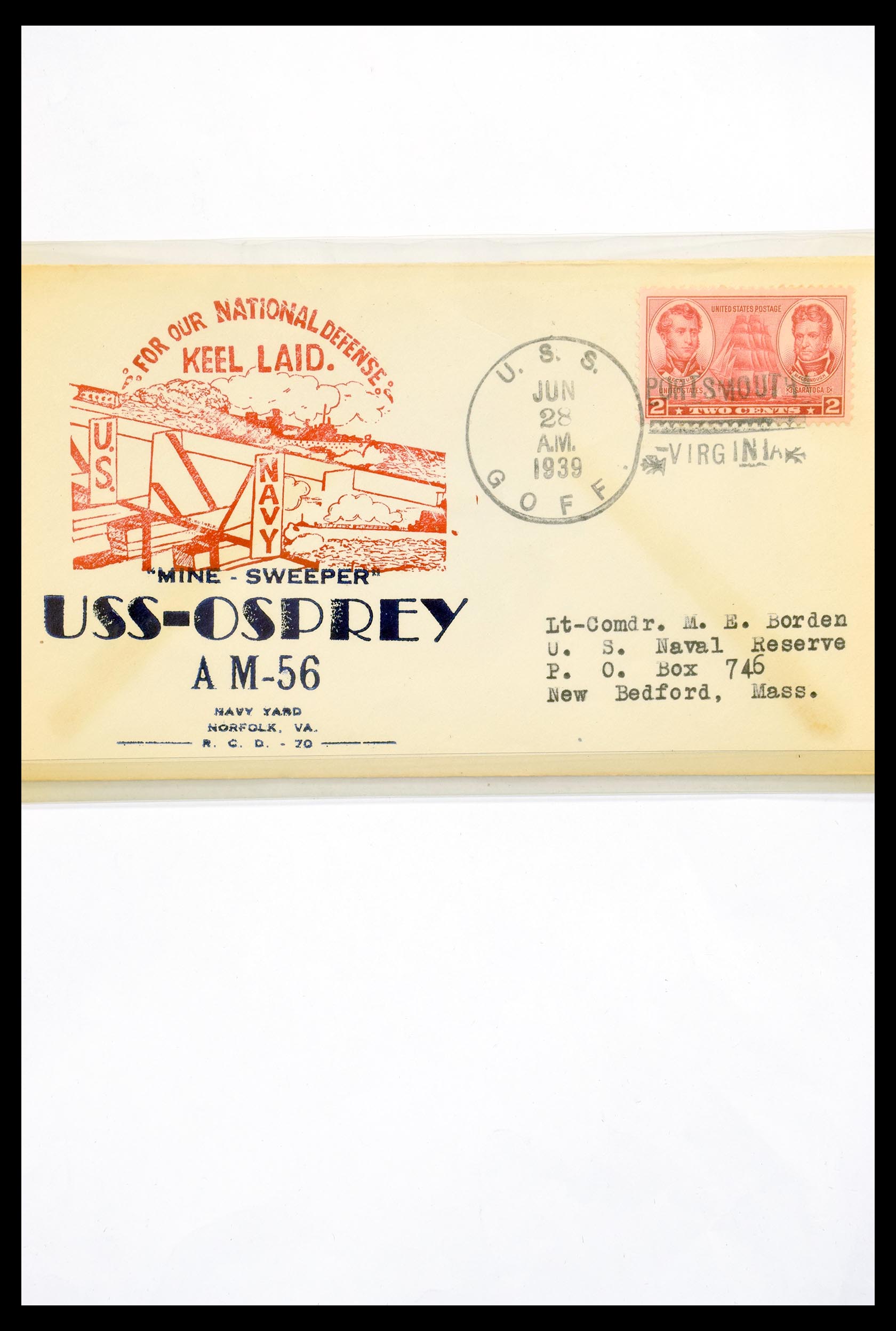30341 303 - 30341 USA naval cover collection 1930-1970.