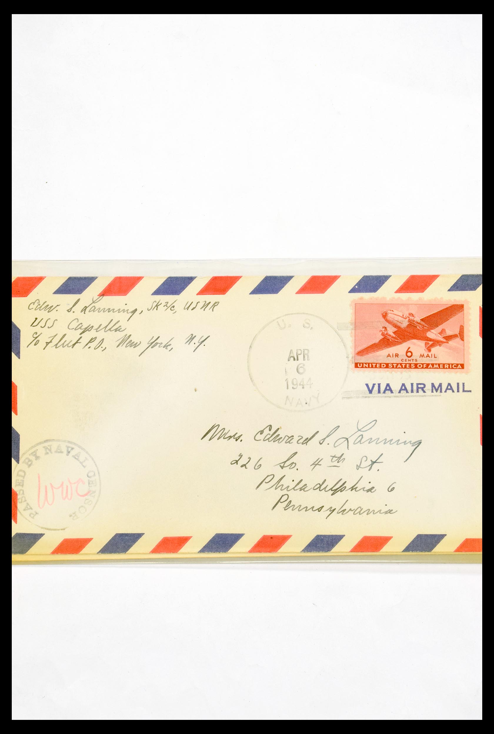 30341 320 - 30341 USA scheepspost brieven 1930-1970.