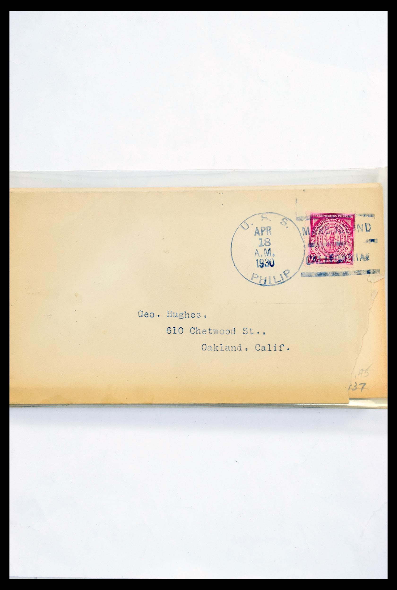 30341 326 - 30341 USA scheepspost brieven 1930-1970.