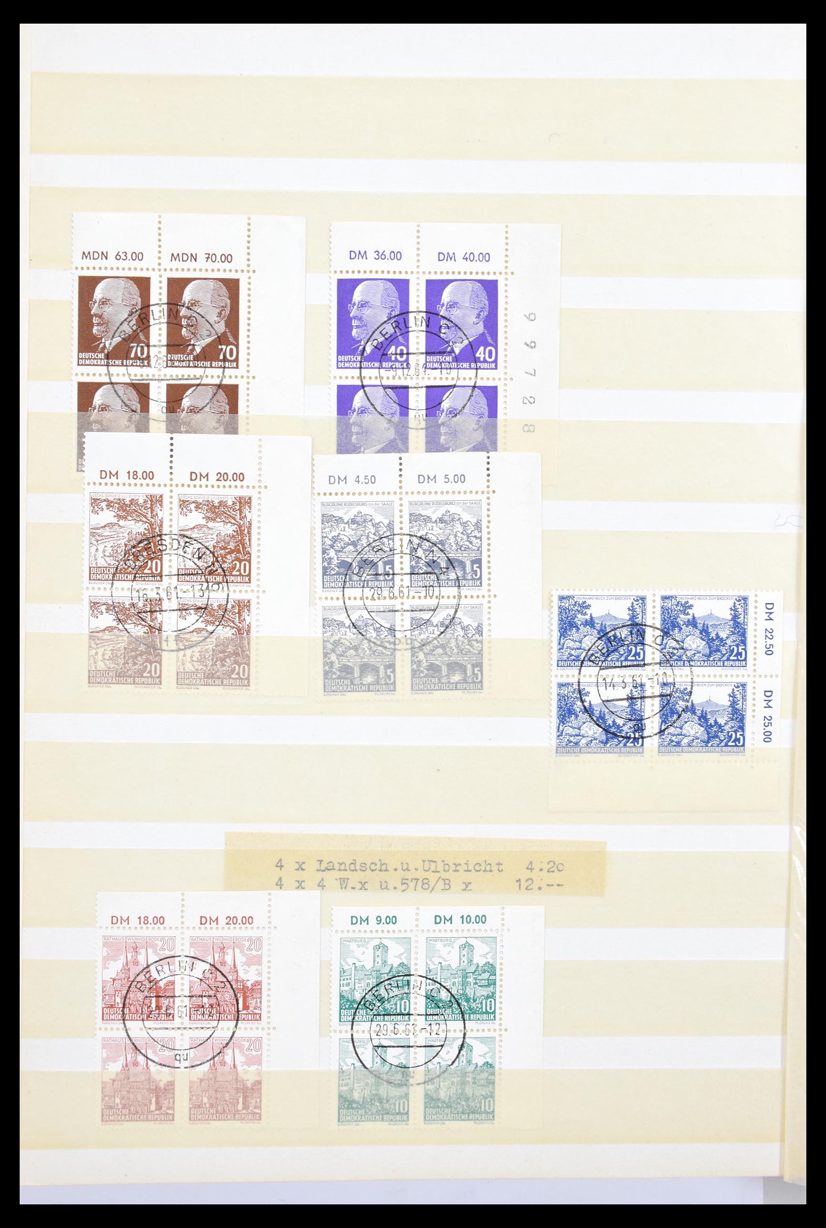 30343 810 - 30343 DDR gigantische stock 1949-1990.