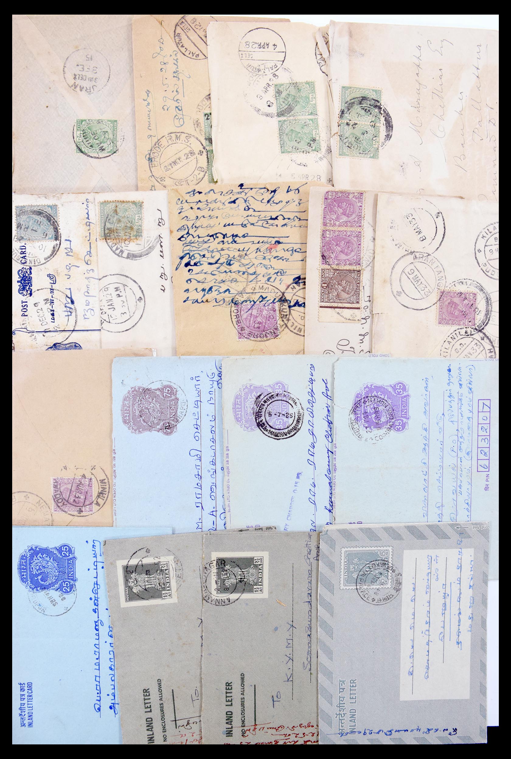 30386 052 - 30386 India covers 1900-1950.