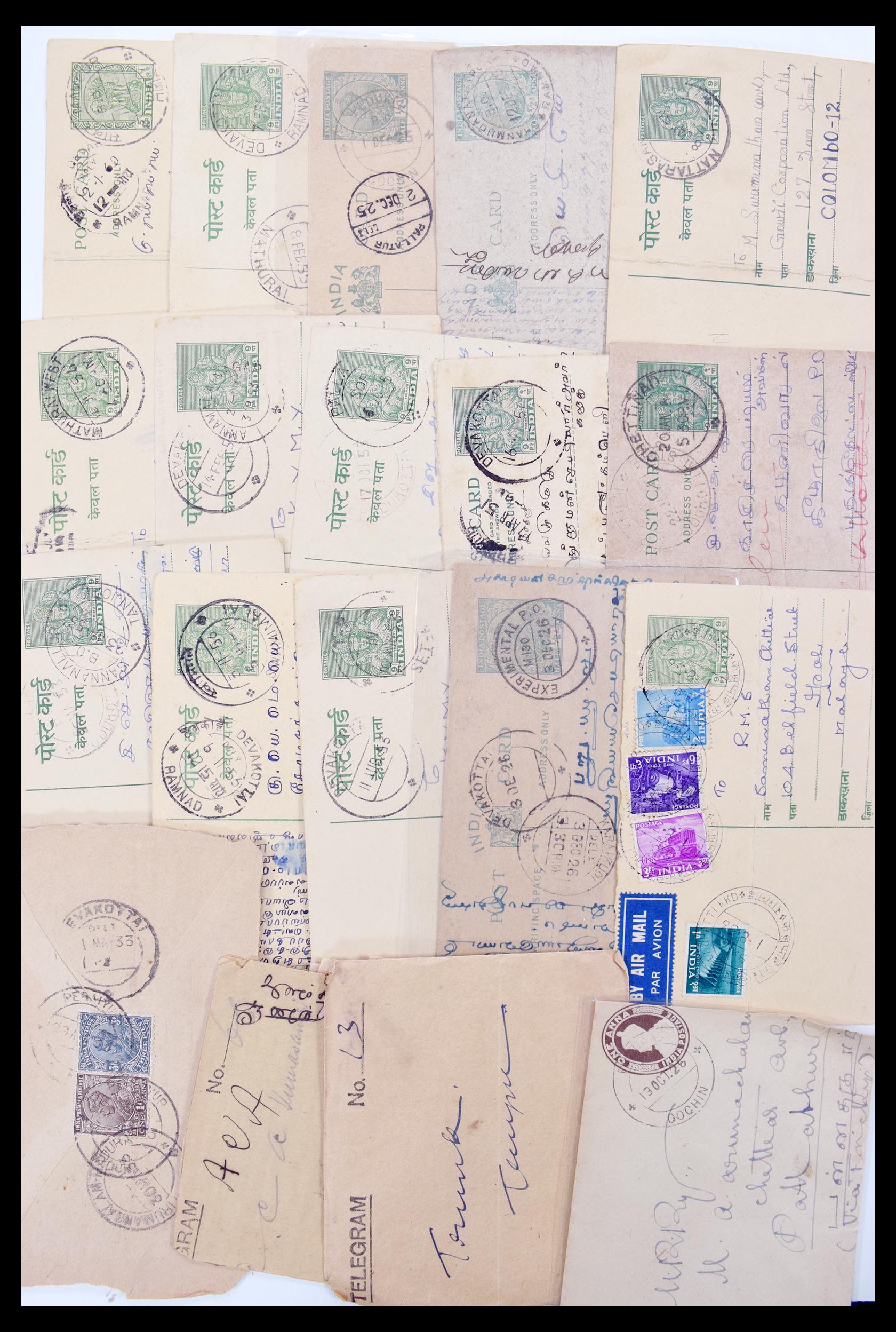 30386 062 - 30386 India covers 1900-1950.
