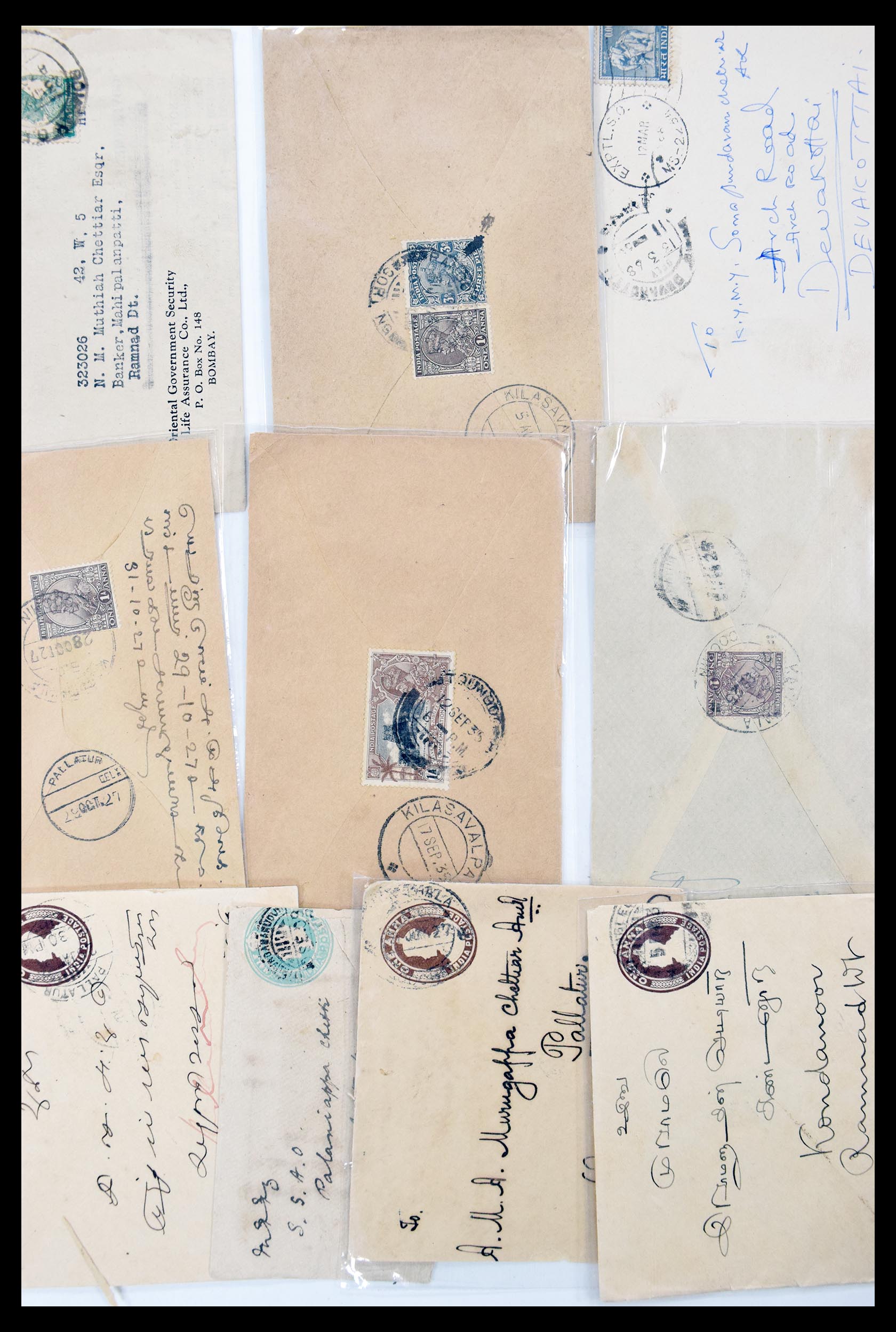 30386 074 - 30386 India covers 1900-1950.