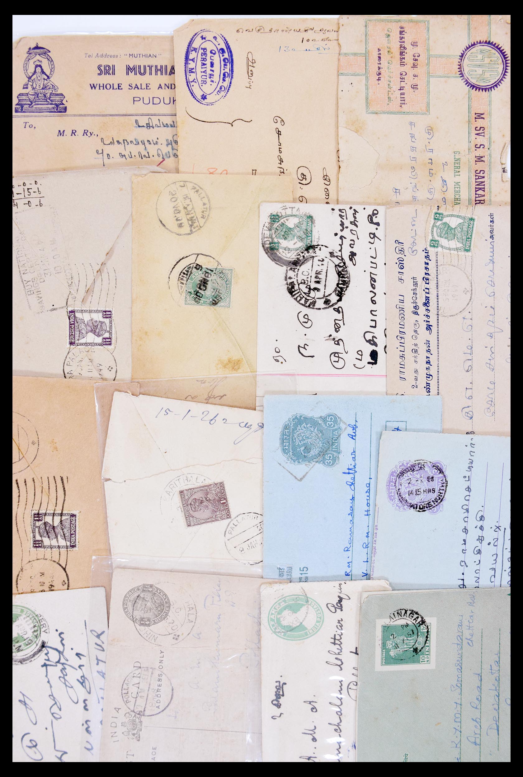 30386 083 - 30386 India covers 1900-1950.