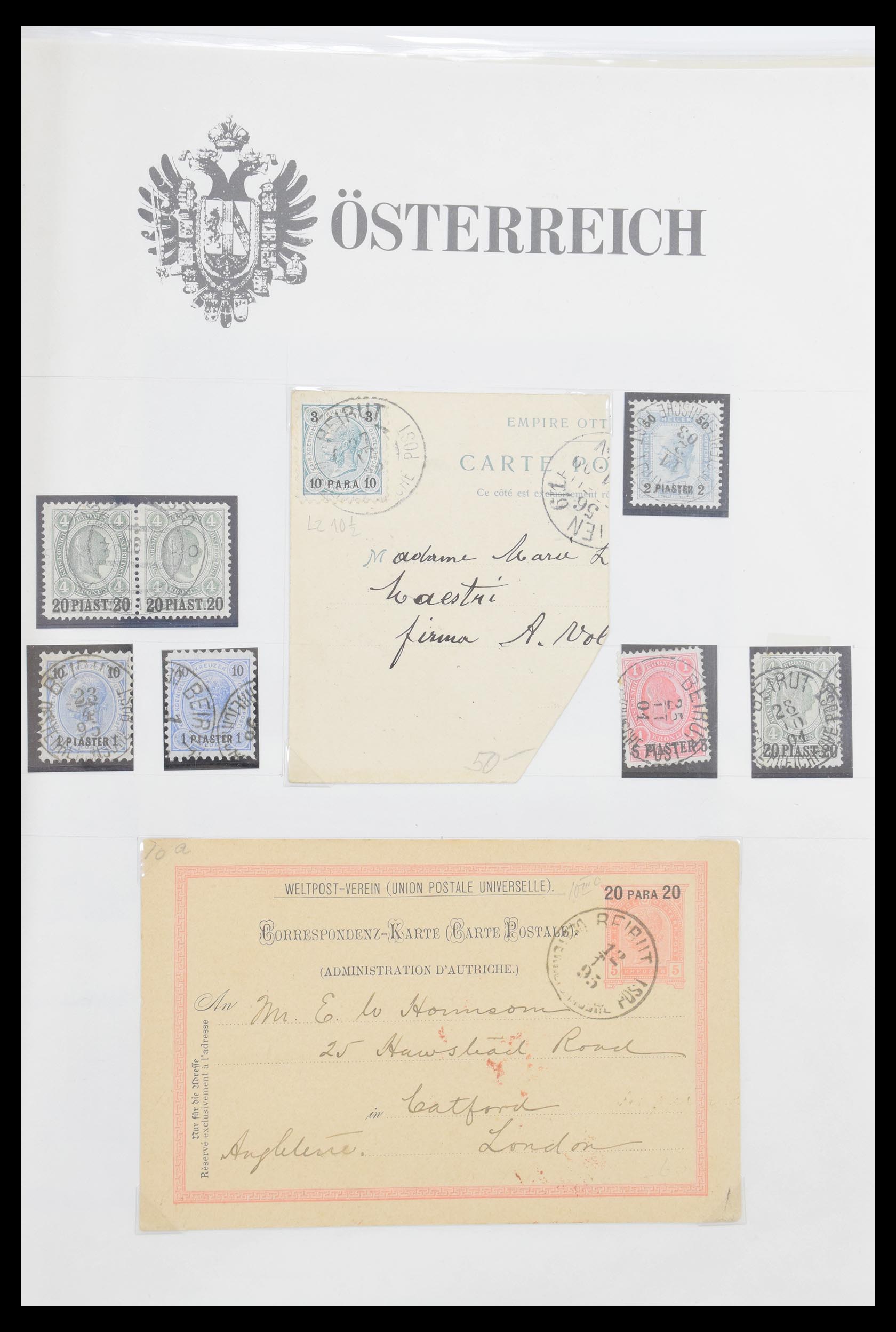 30497 010 - 30497 Austrian Levant 1863-1914.