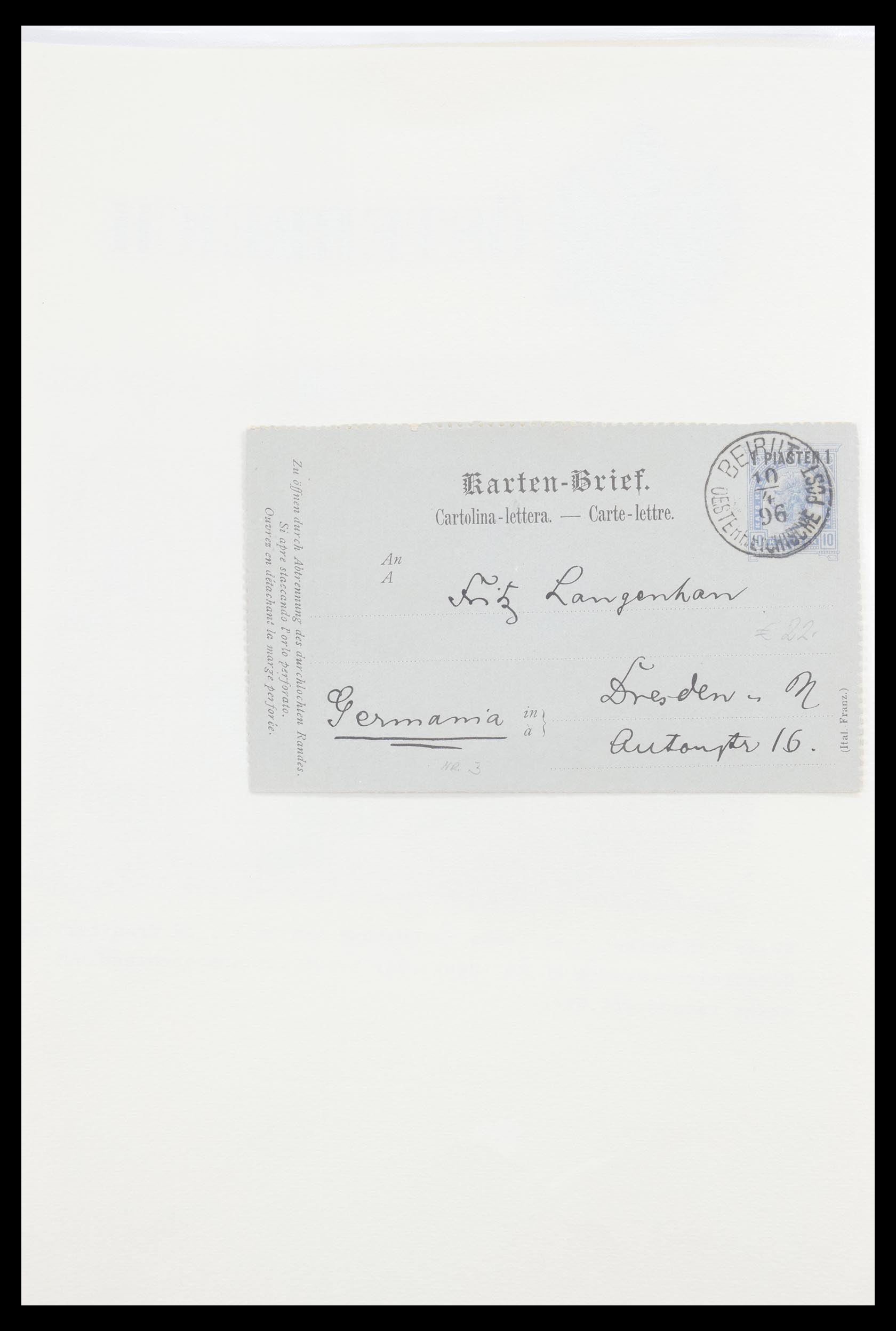 30497 015 - 30497 Austrian Levant 1863-1914.