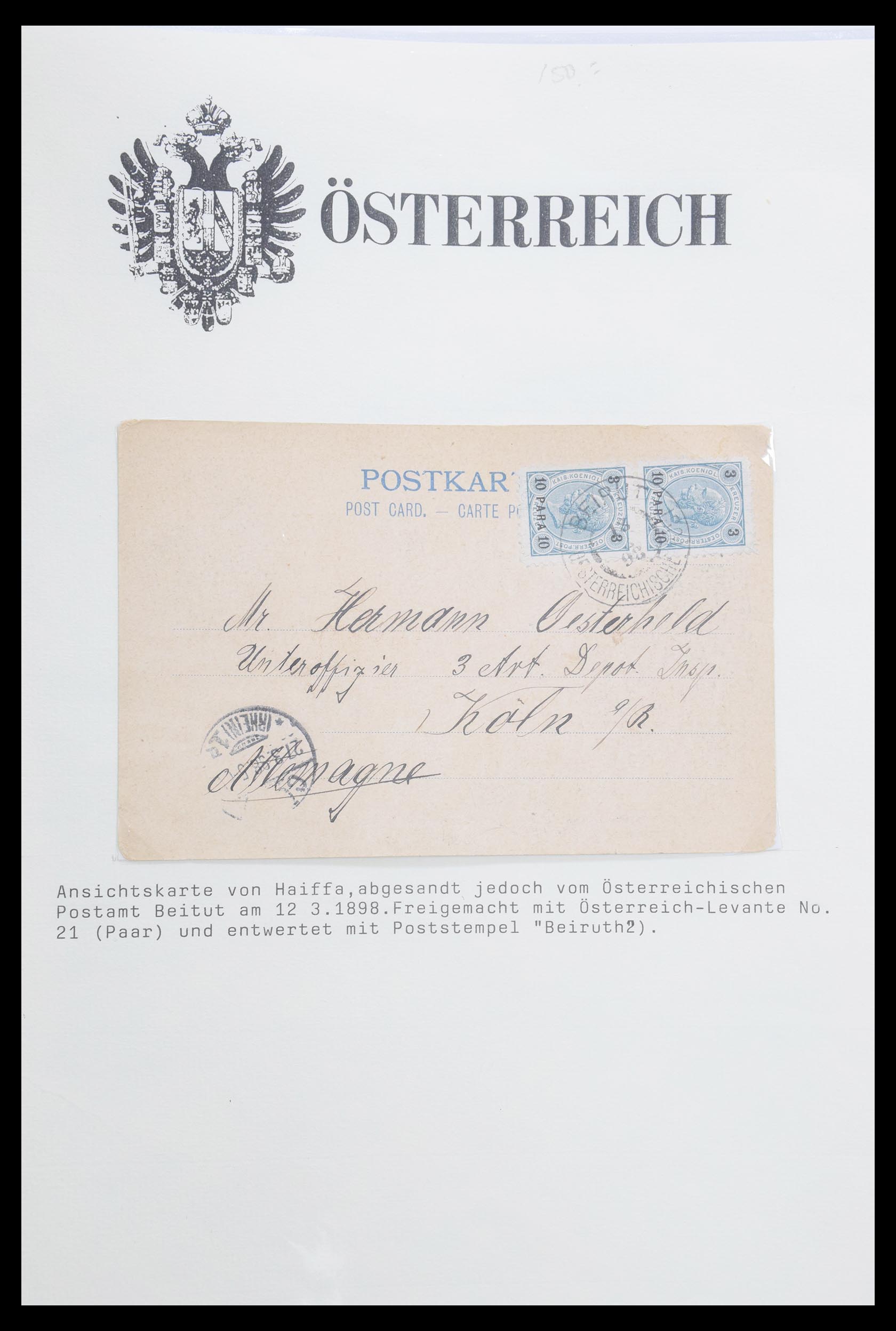 30497 017 - 30497 Austrian Levant 1863-1914.