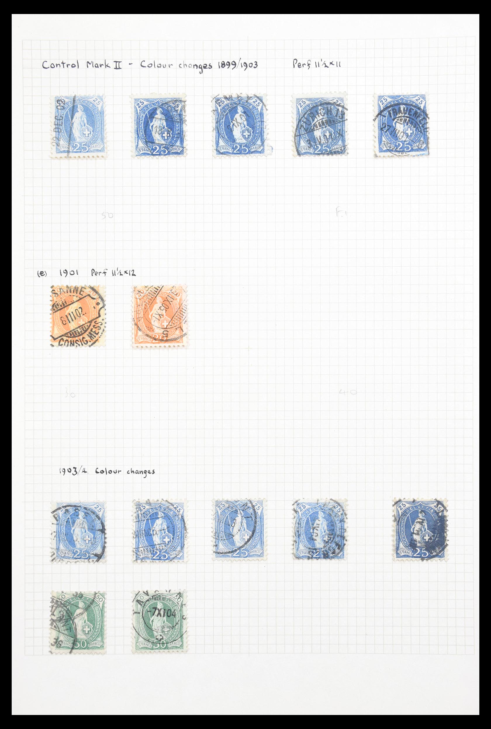 30557 008 - 30557 Switzerland 1854-1959.