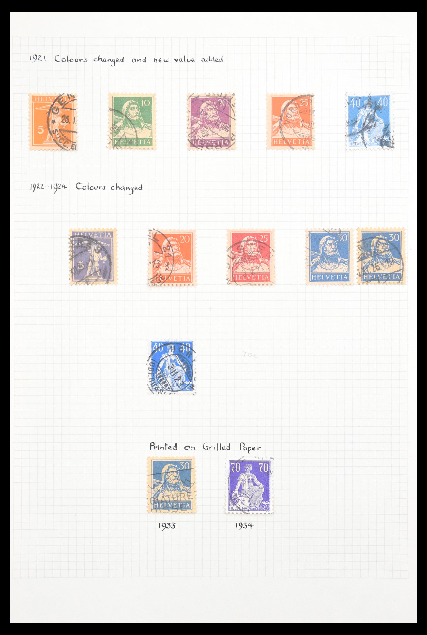 30557 021 - 30557 Switzerland 1854-1959.