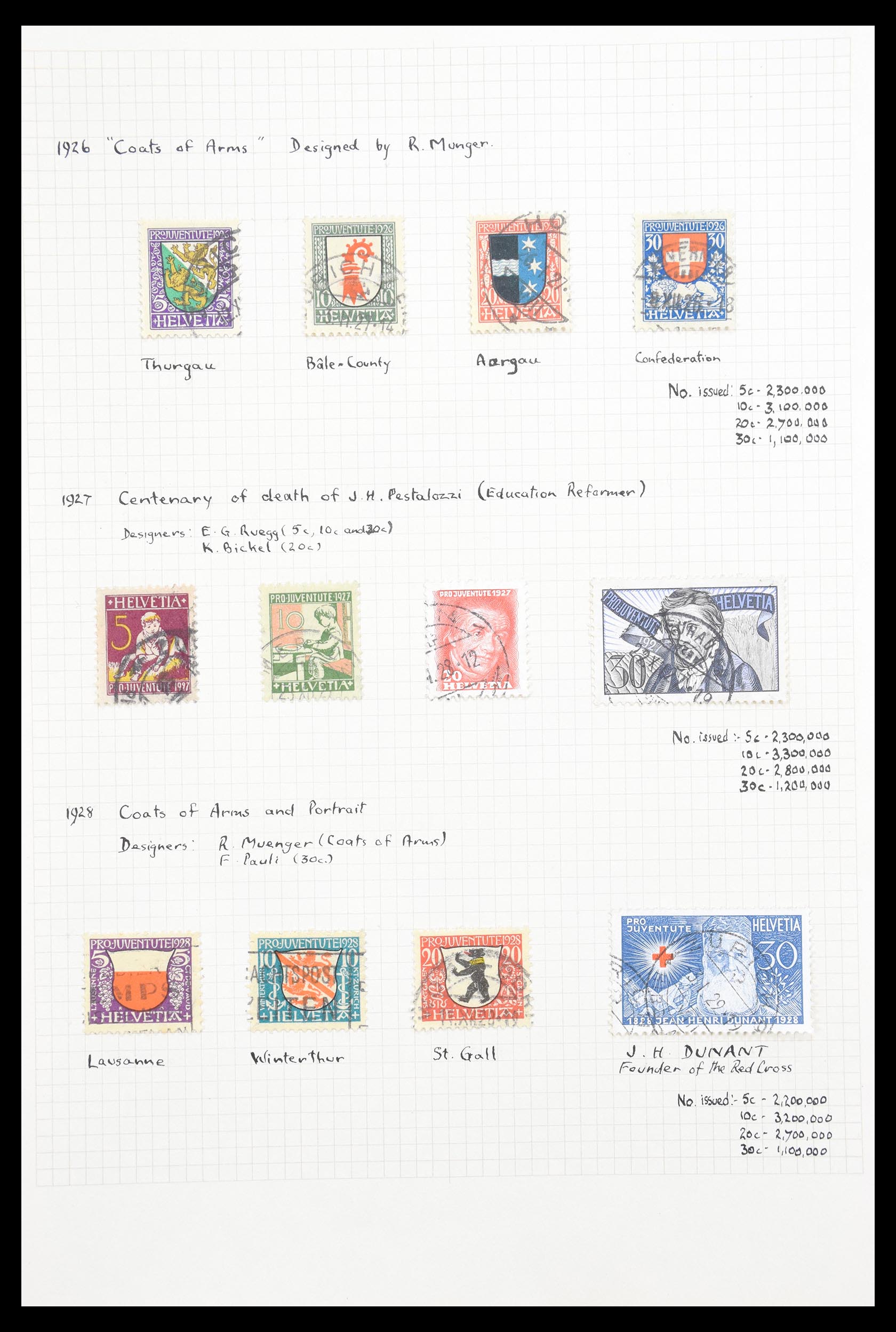 30557 026 - 30557 Switzerland 1854-1959.