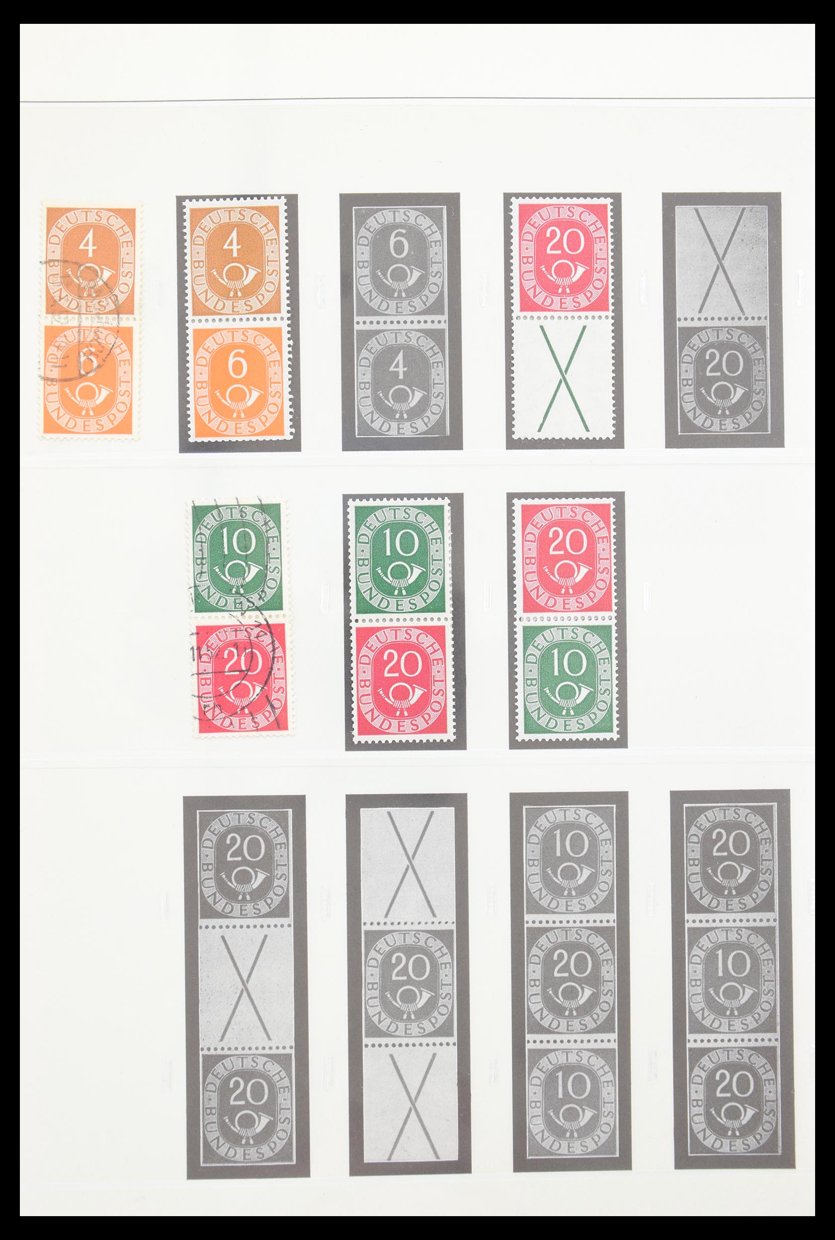 30605 002 - 30605 Bundespost combinations 1951-1974.