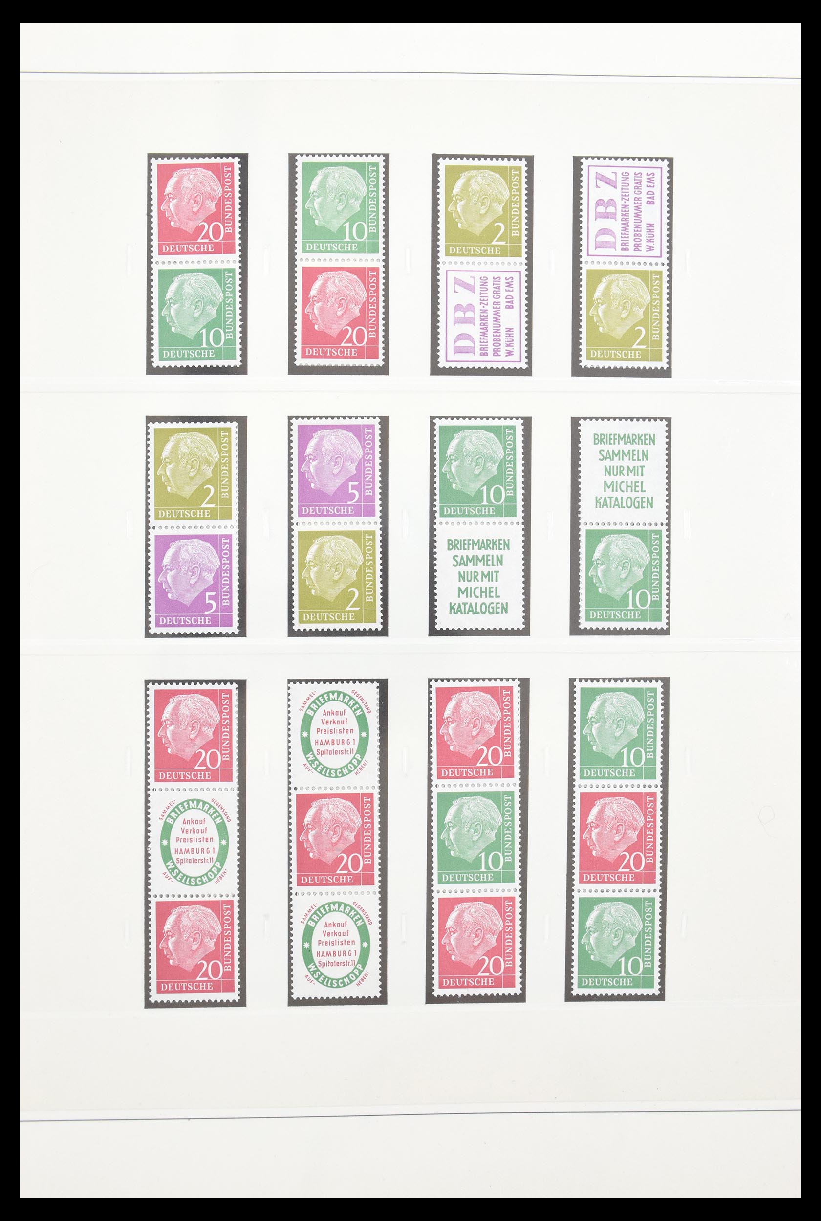 30605 005 - 30605 Bundespost combinaties 1951-1974.