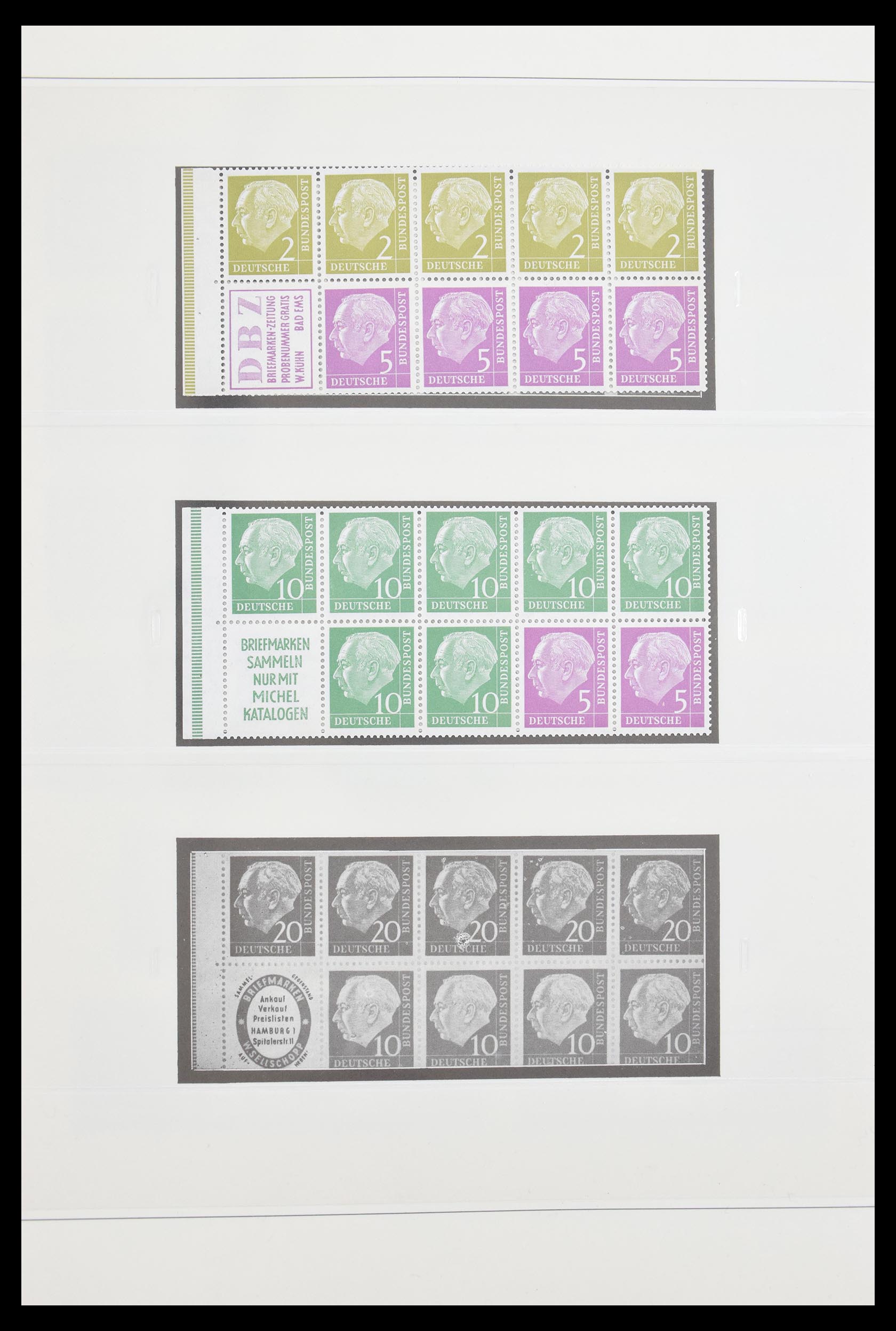 30605 006 - 30605 Bundespost combinaties 1951-1974.