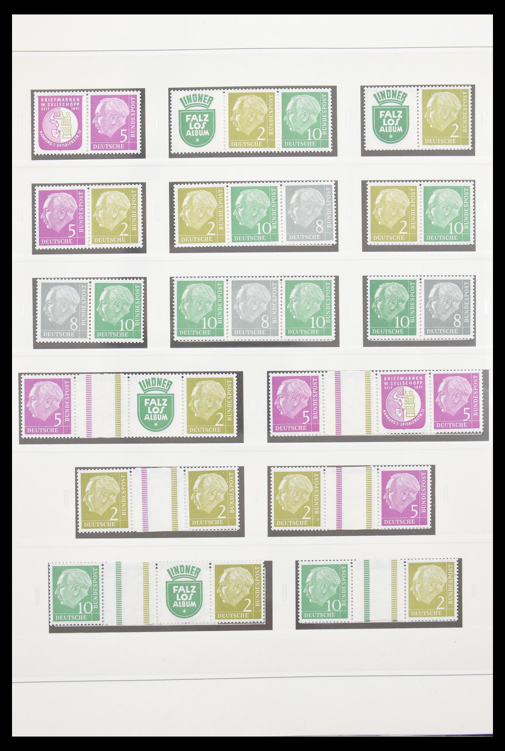 30605 007 - 30605 Bundespost combinaties 1951-1974.