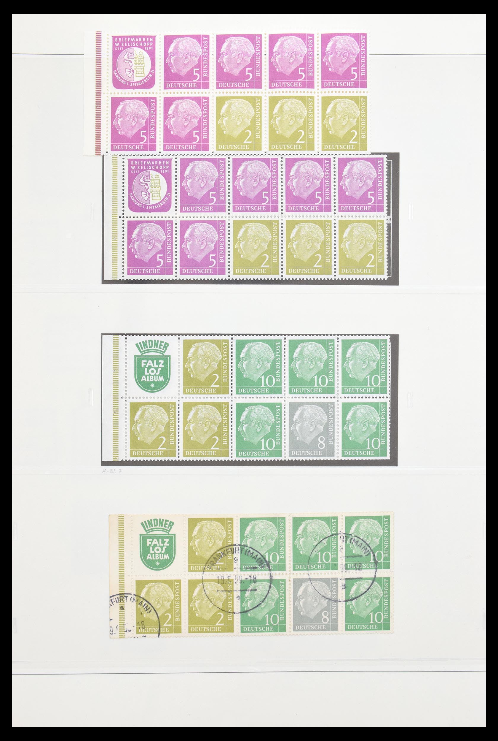 30605 009 - 30605 Bundespost combinations 1951-1974.