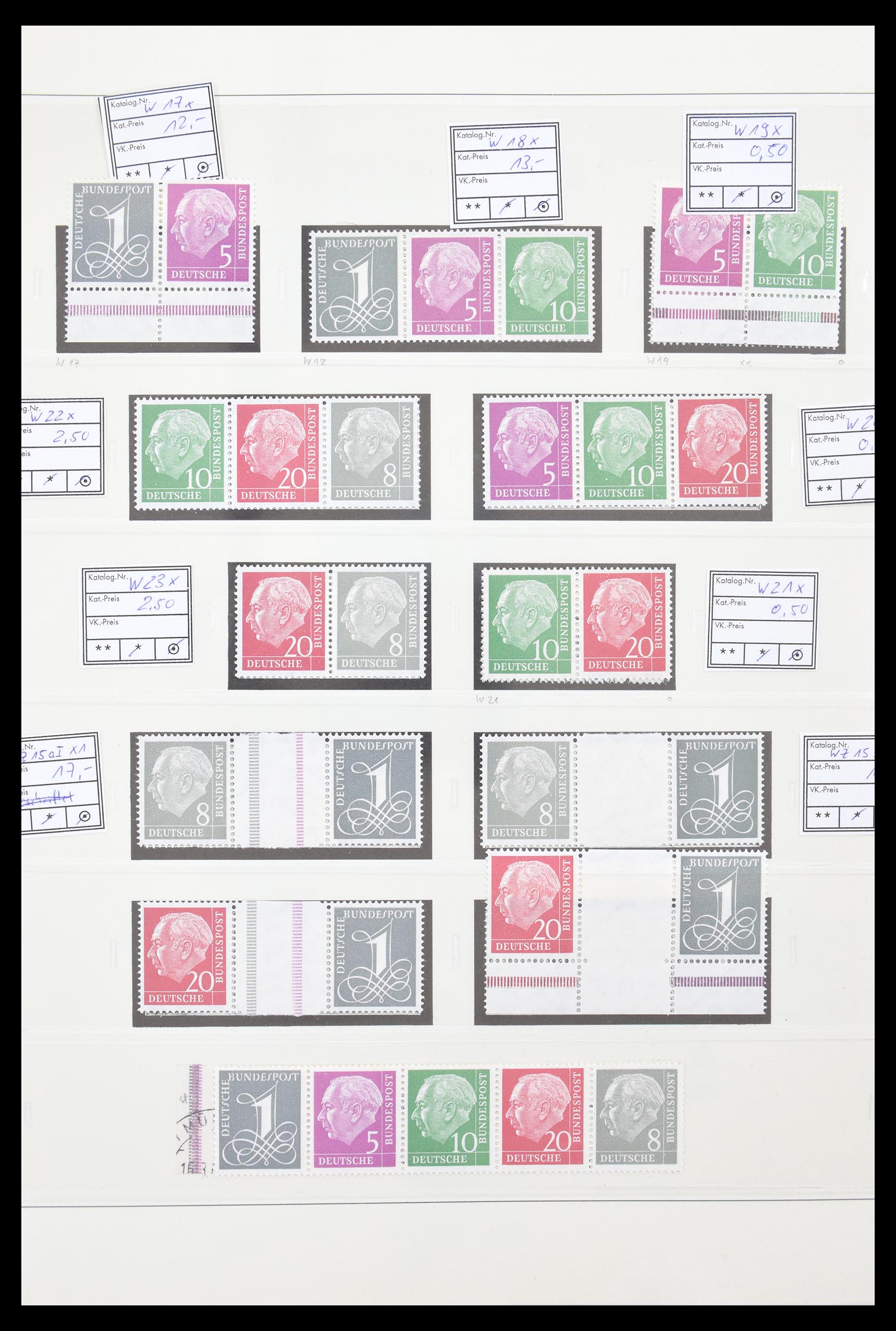 30605 010 - 30605 Bundespost combinations 1951-1974.