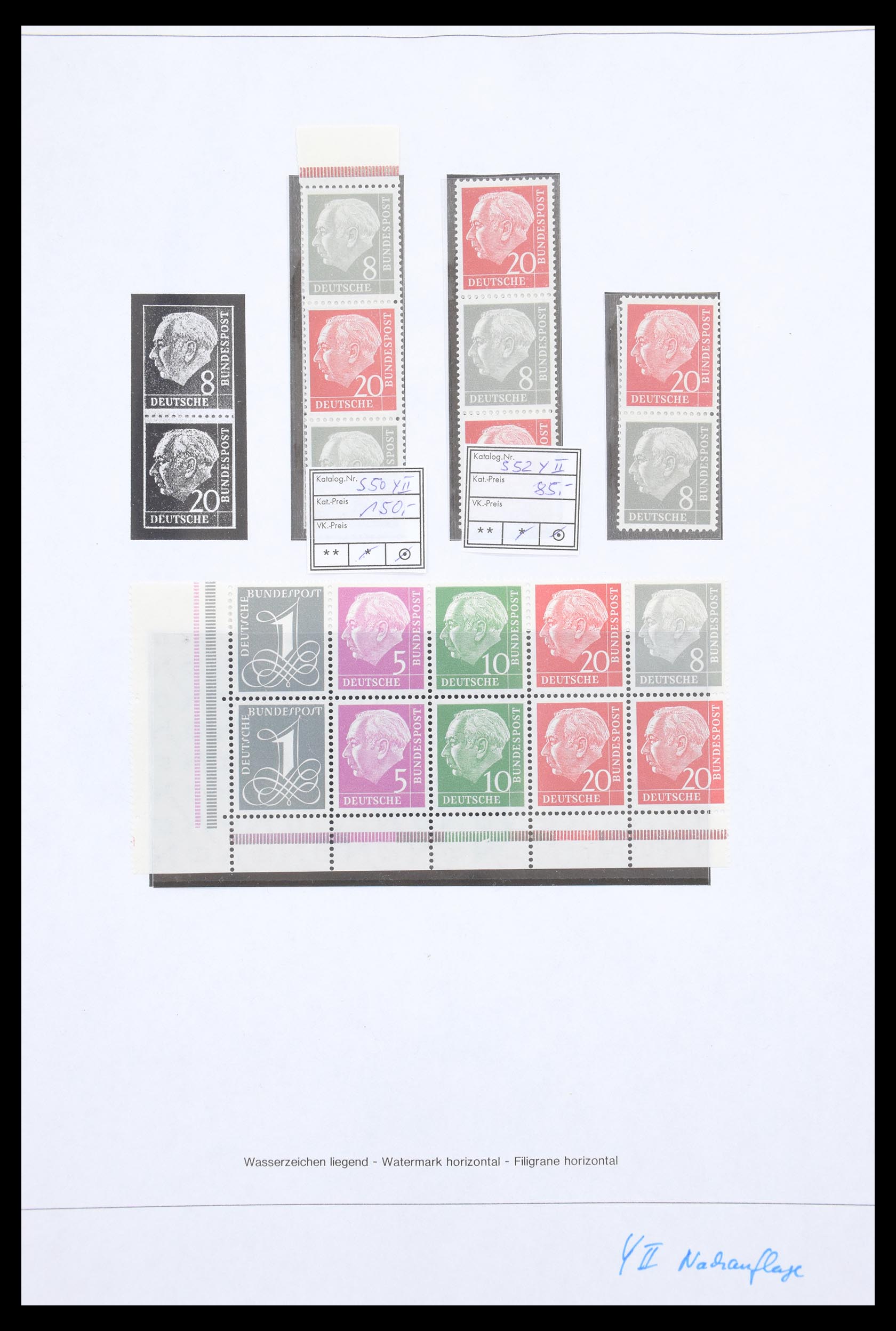 30605 015 - 30605 Bundespost combinations 1951-1974.