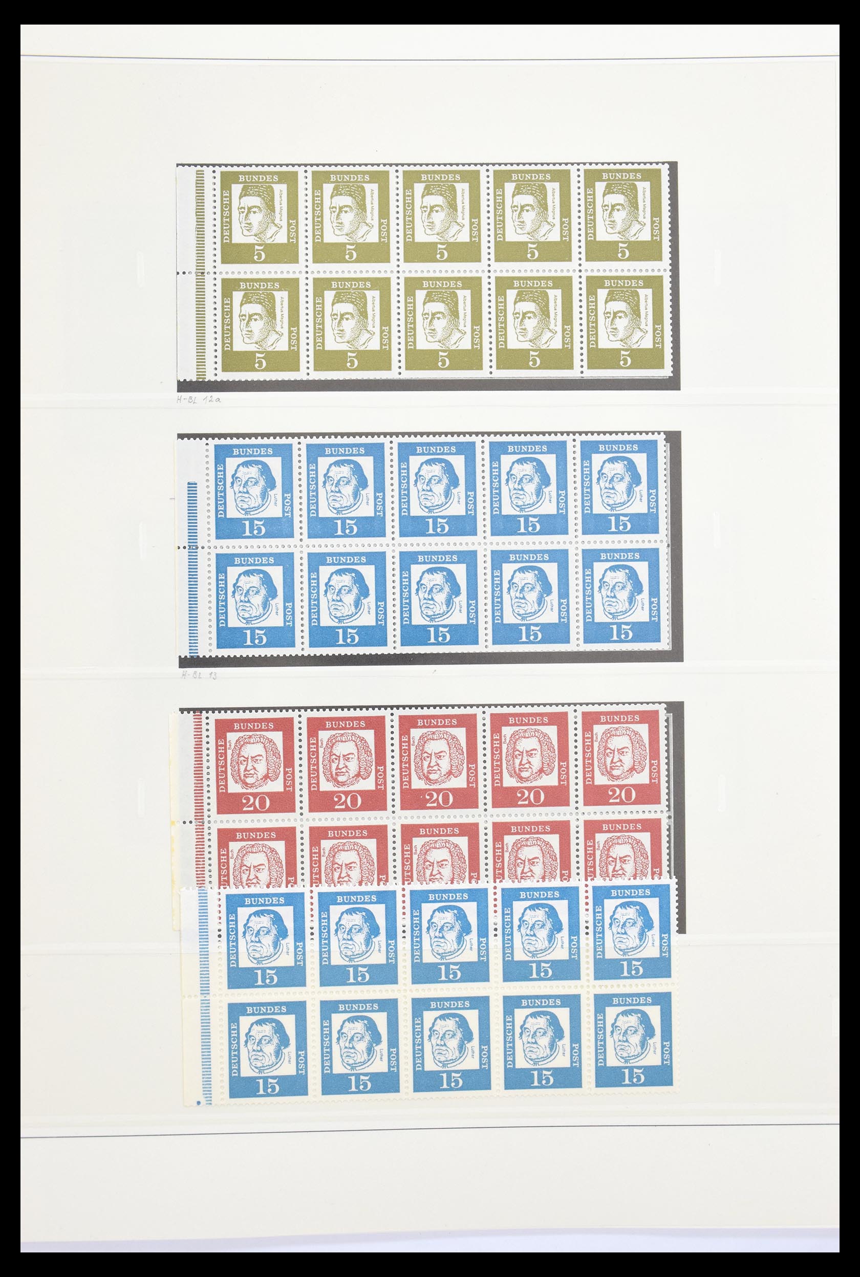30605 019 - 30605 Bundespost combinations 1951-1974.