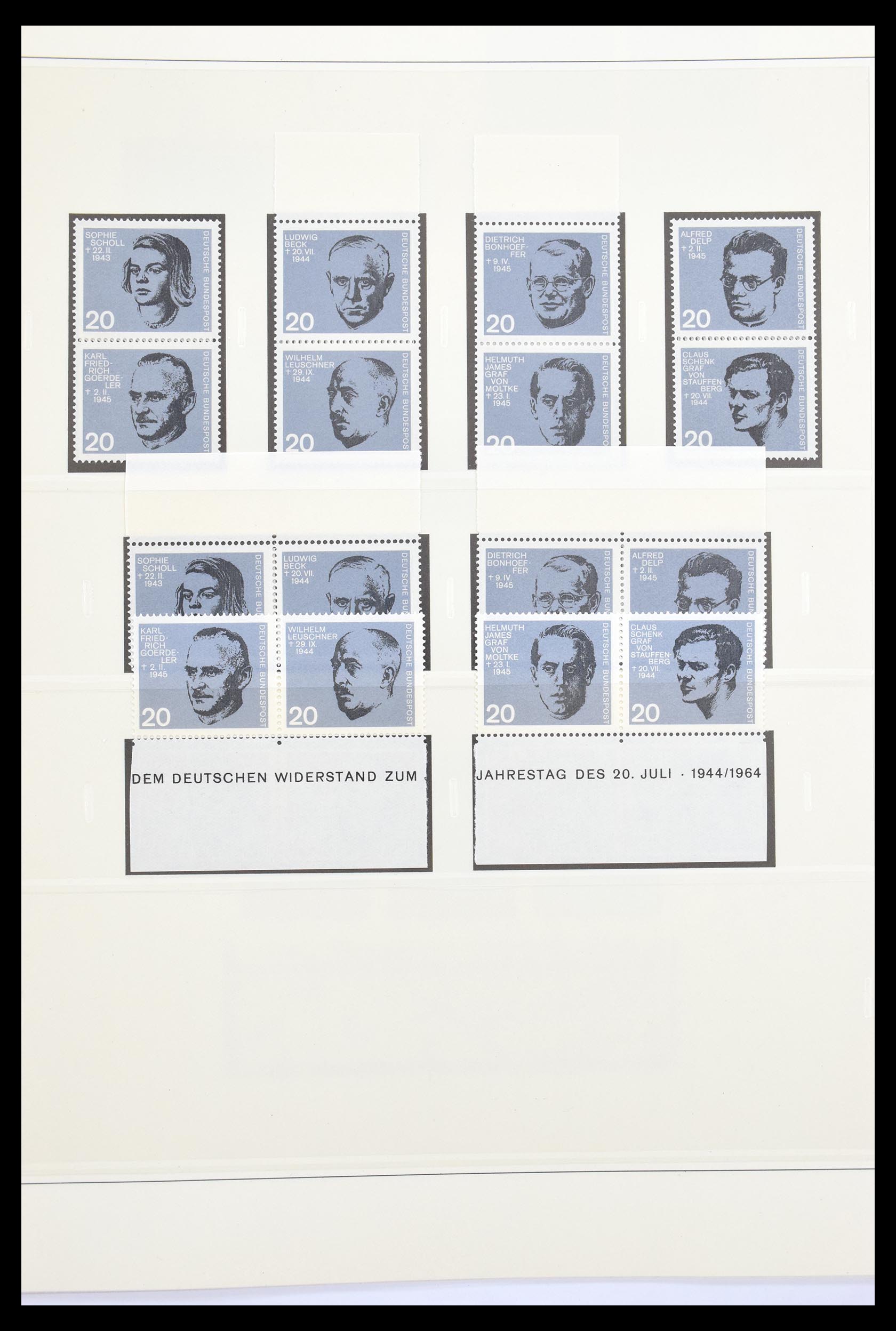 30605 020 - 30605 Bundespost combinaties 1951-1974.